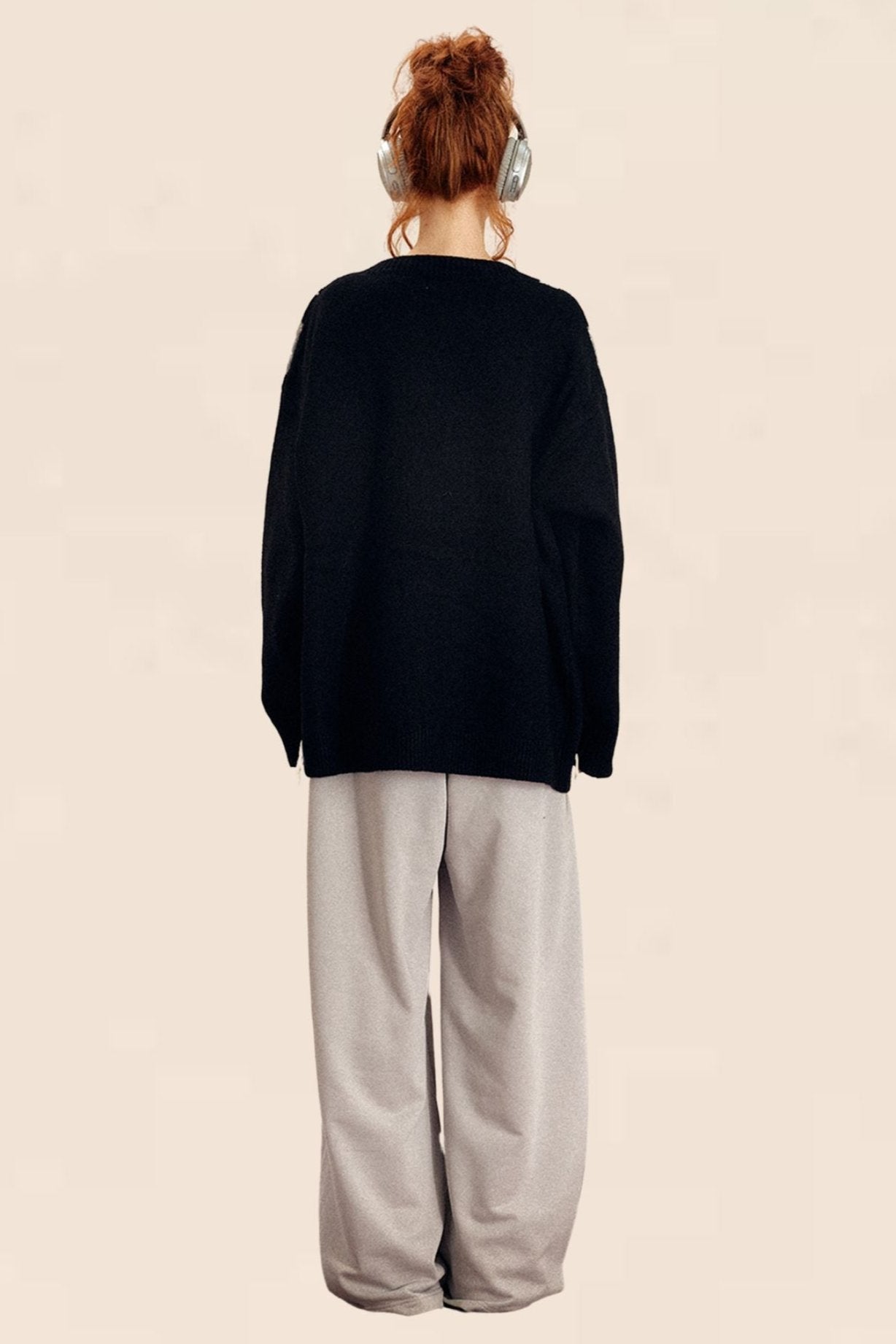 롱슬리브 캐주얼 겨울 스웨터