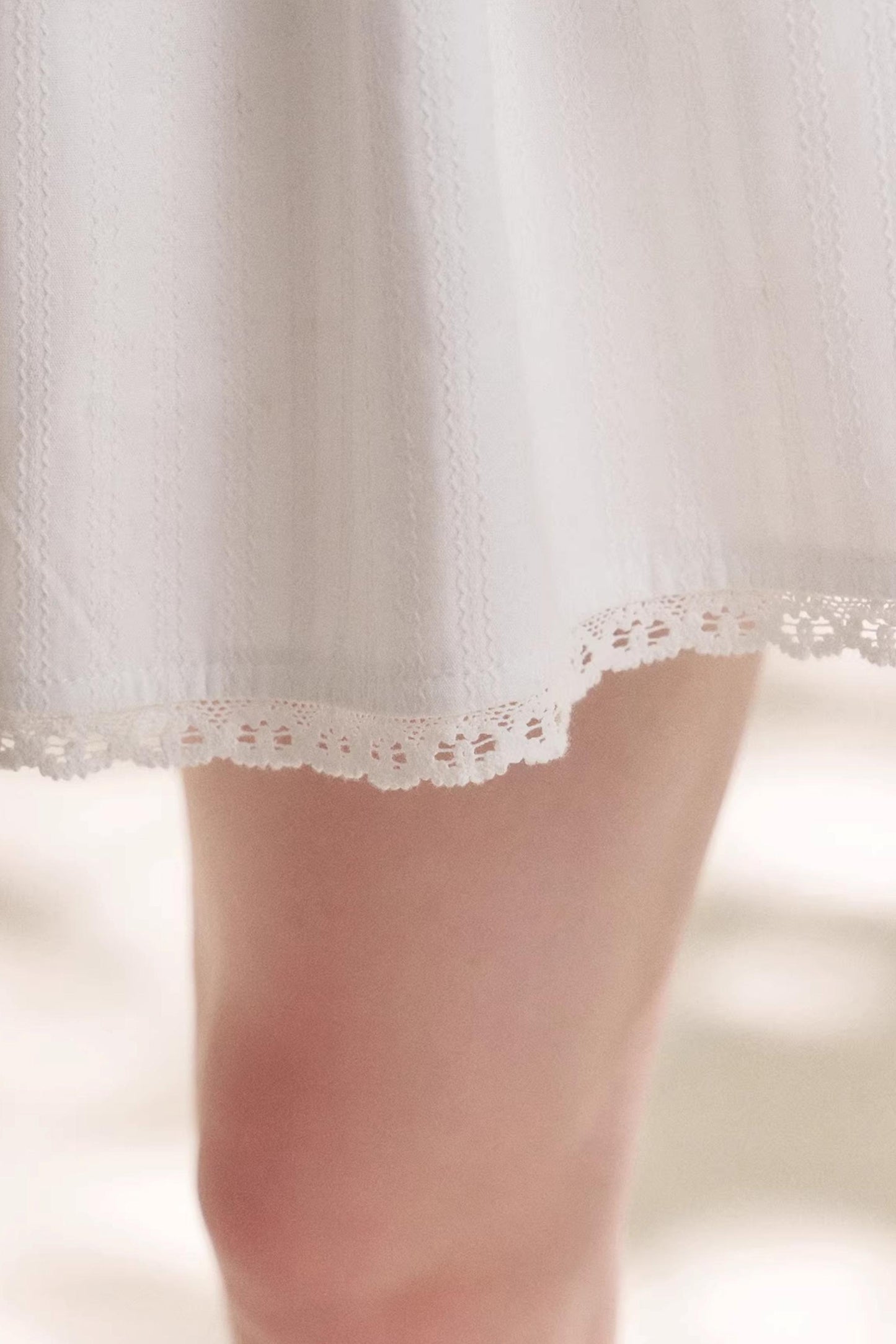 Cotton Lace Patchwork Skirt