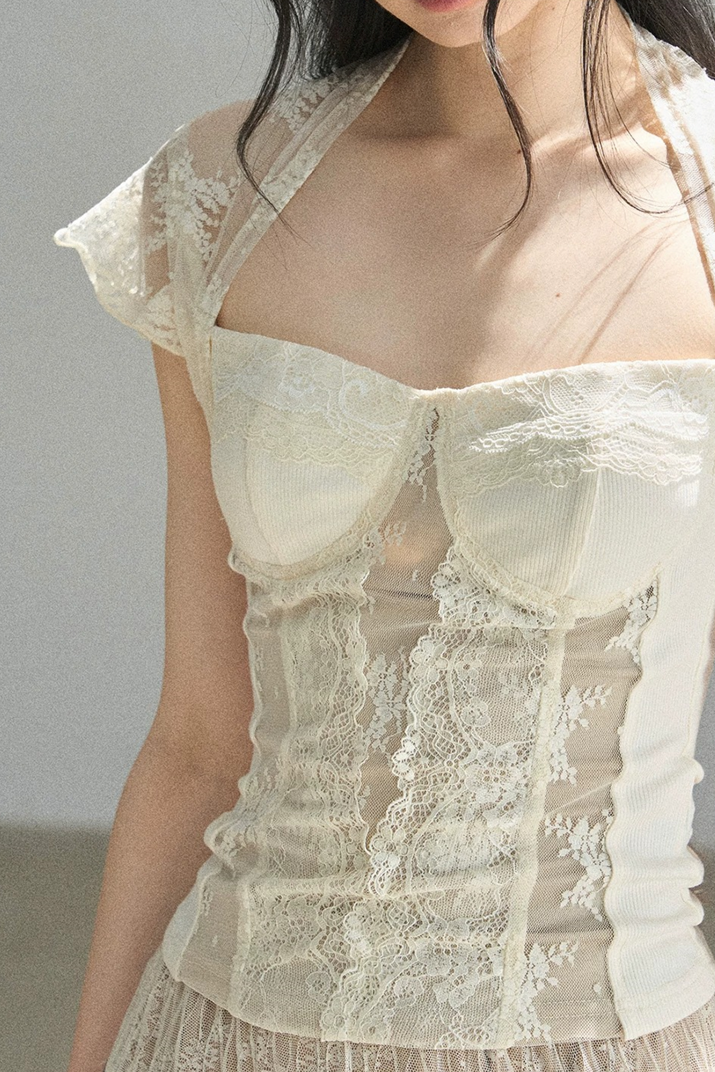 Lace Moonlit Rose Top
