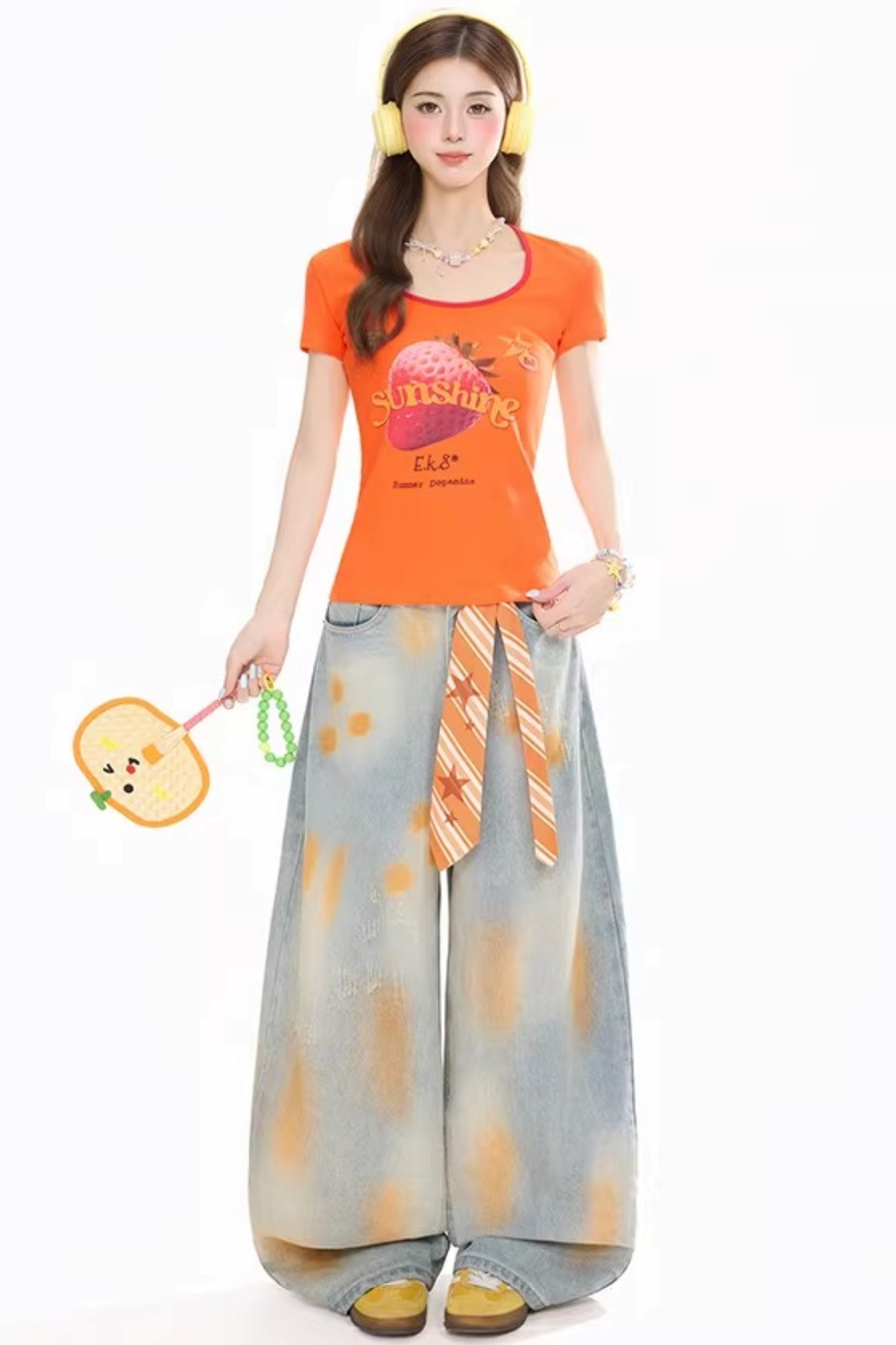 Strawberry Print Slimming Top