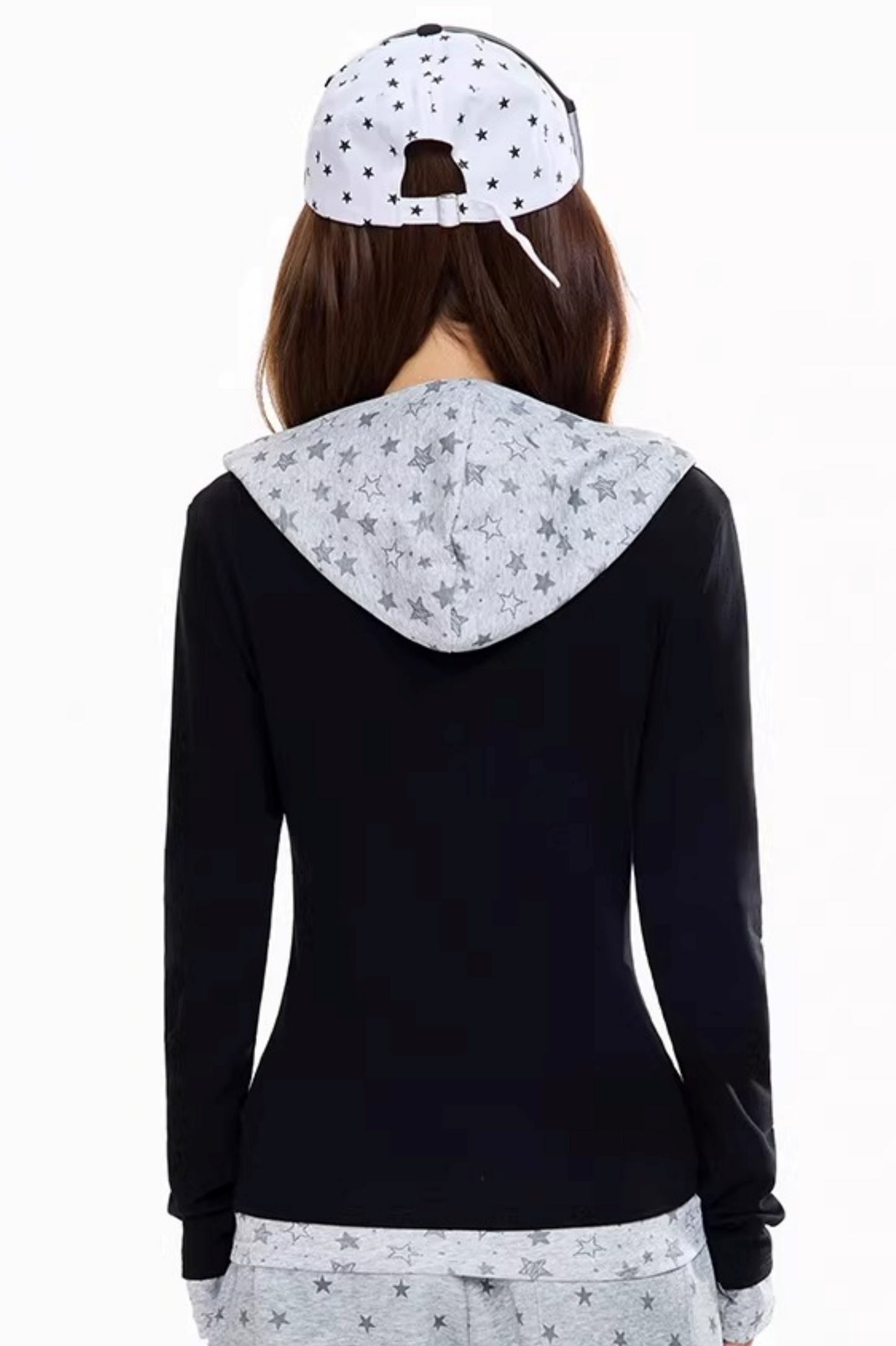 우아한 슬림핏 긴팔 탑