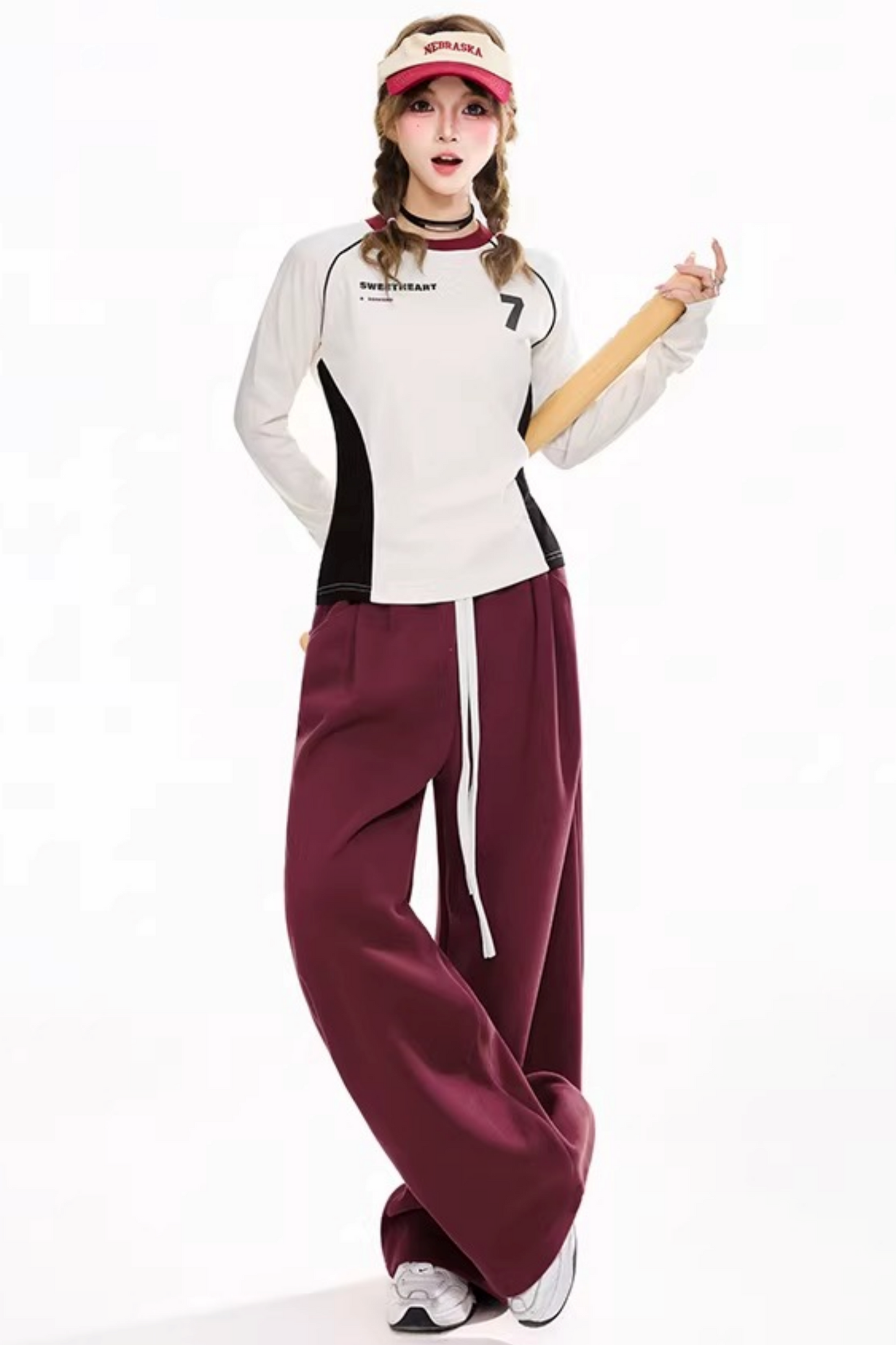 Patchwork Color-Blocked Sweatpants