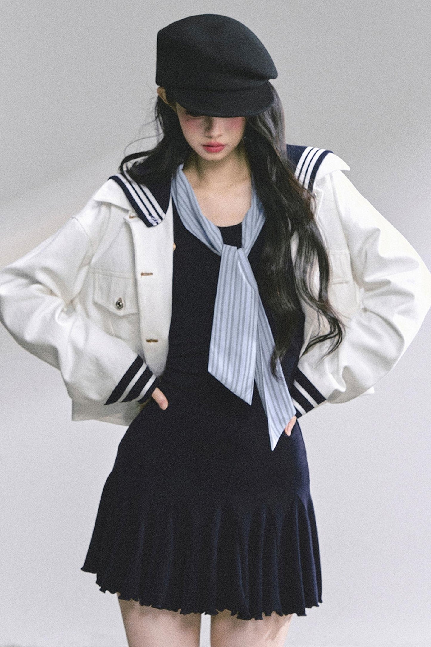 American Autumn Waist Slimming Dress