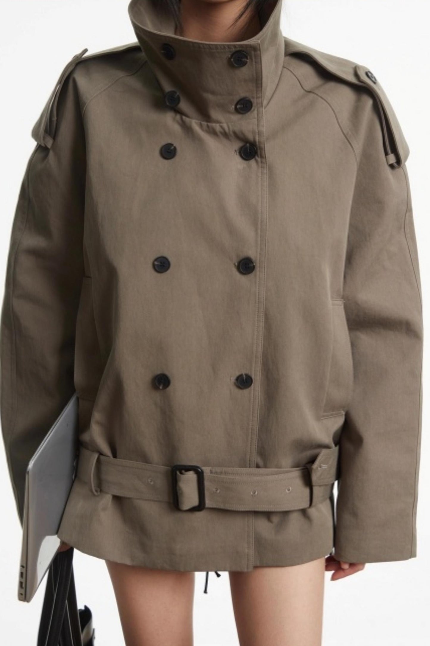 Retro Dark Khaki Work Jacket