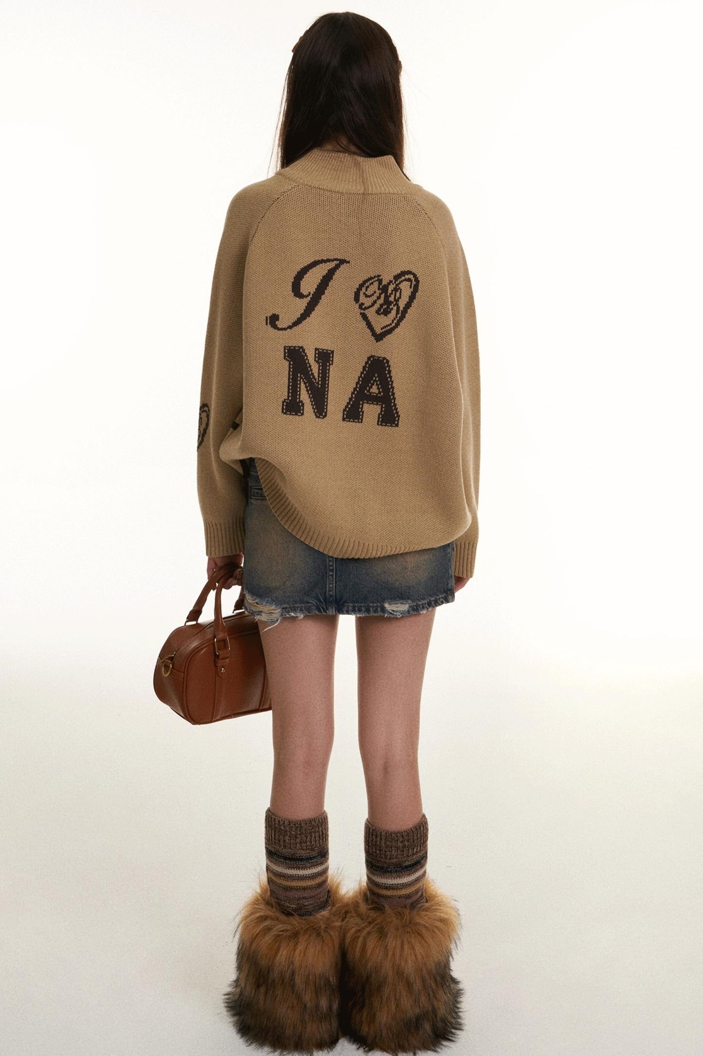 Vintage Nordic Love Jacquard Cardigan