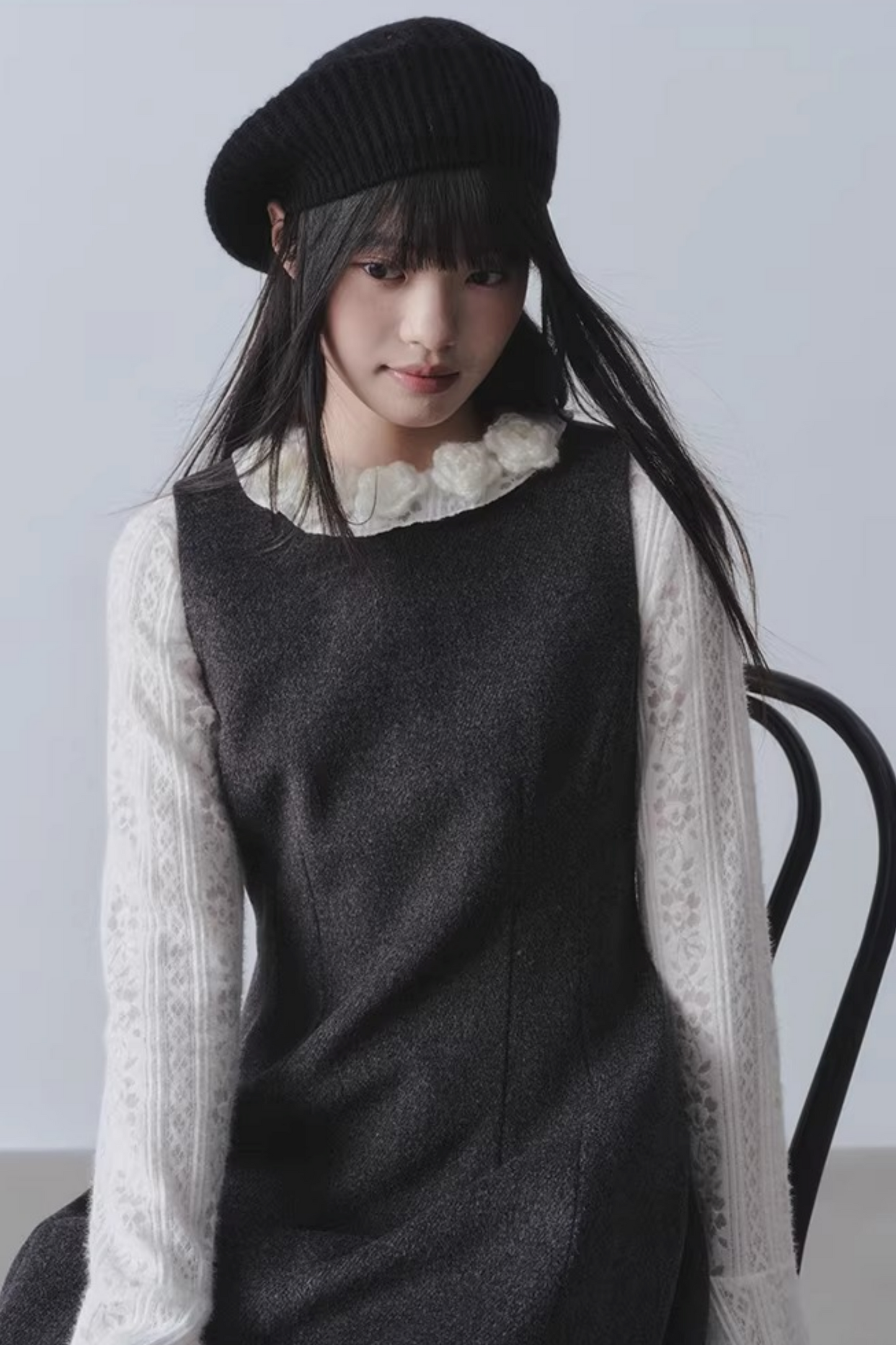 Hepburn Woolen A-Line Dress