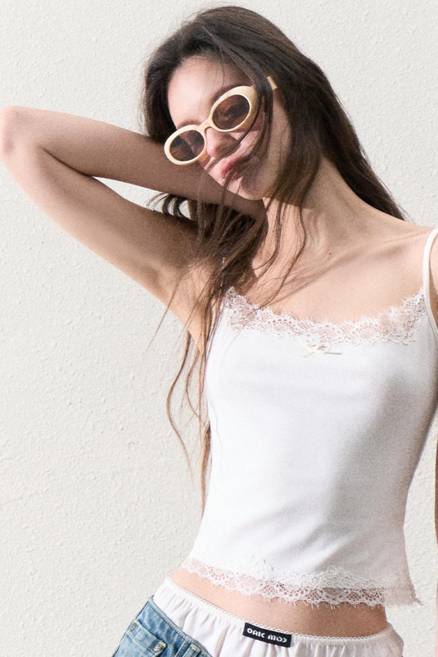 Slim Lace Strap Base Layer Top
