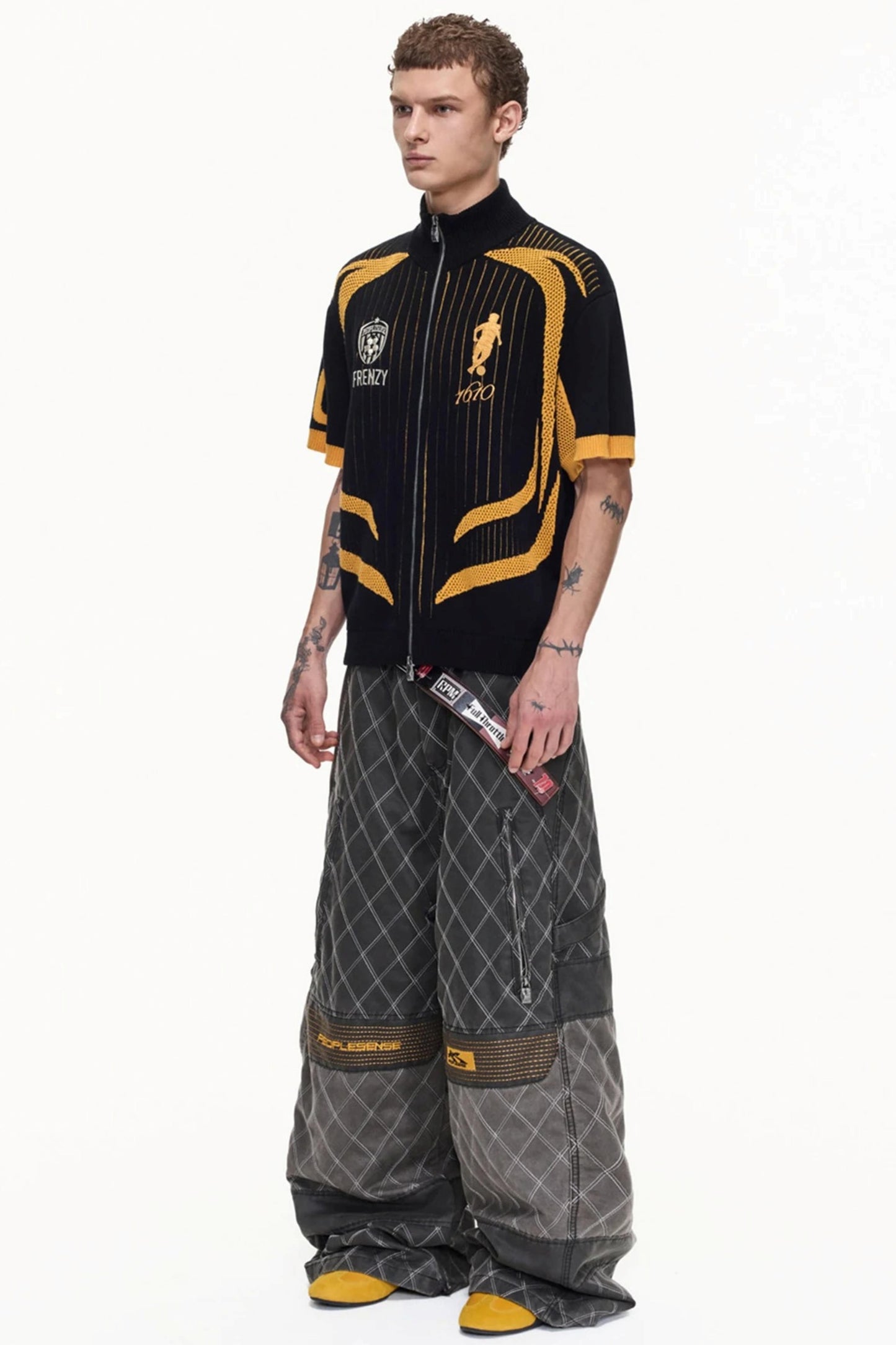 Racing Retro Knit Polo Shirt