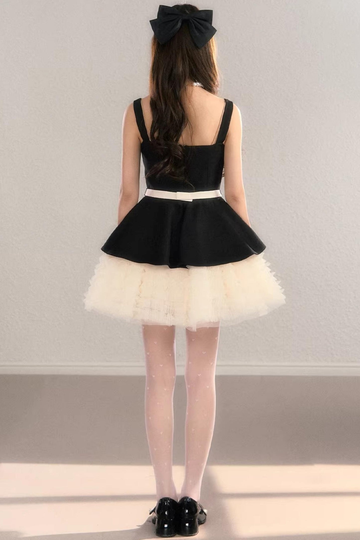 Gauze Lace Ball Gown Dress