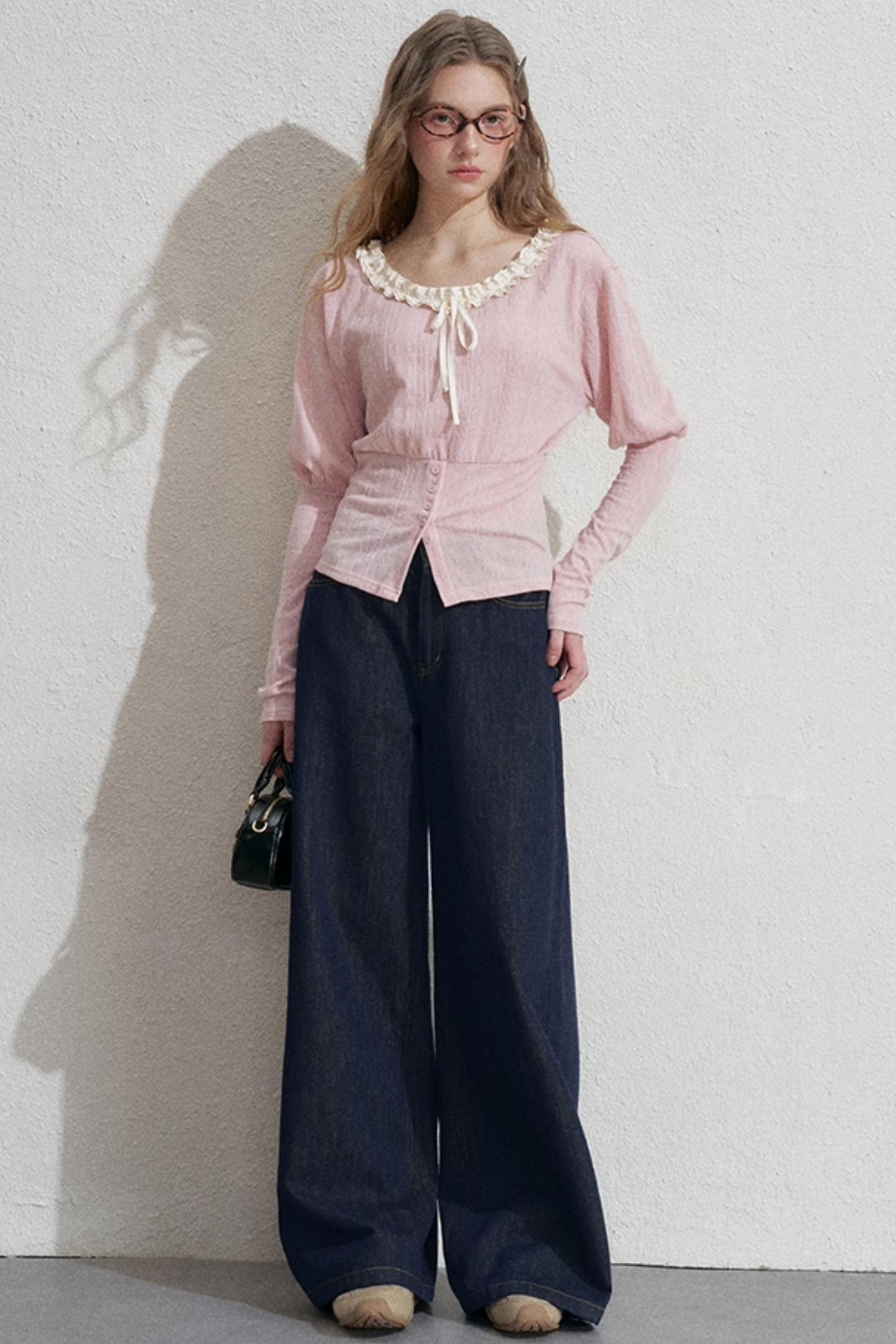 Empire Pink Lace Shirt