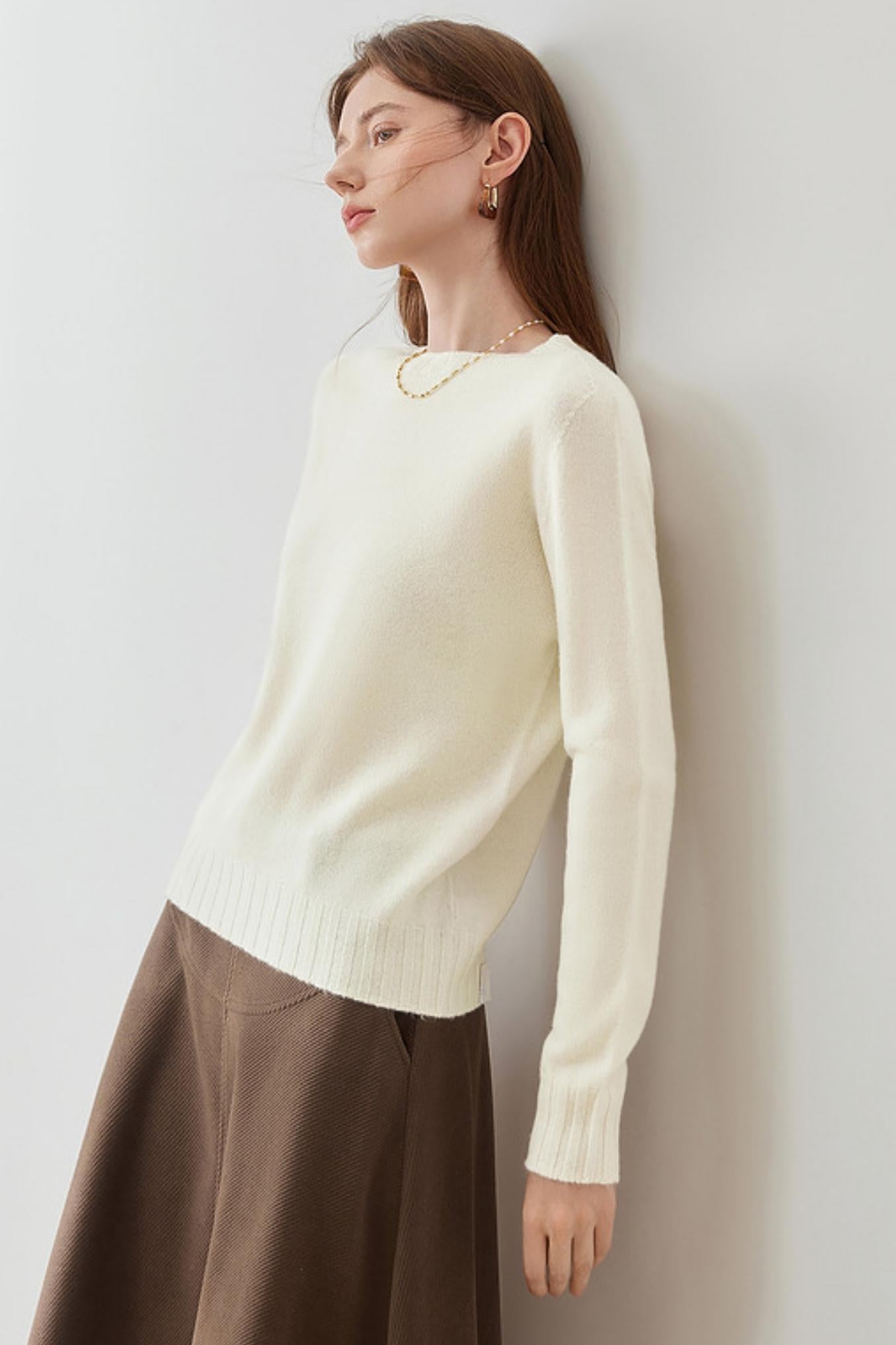 Pull en maille de base unie