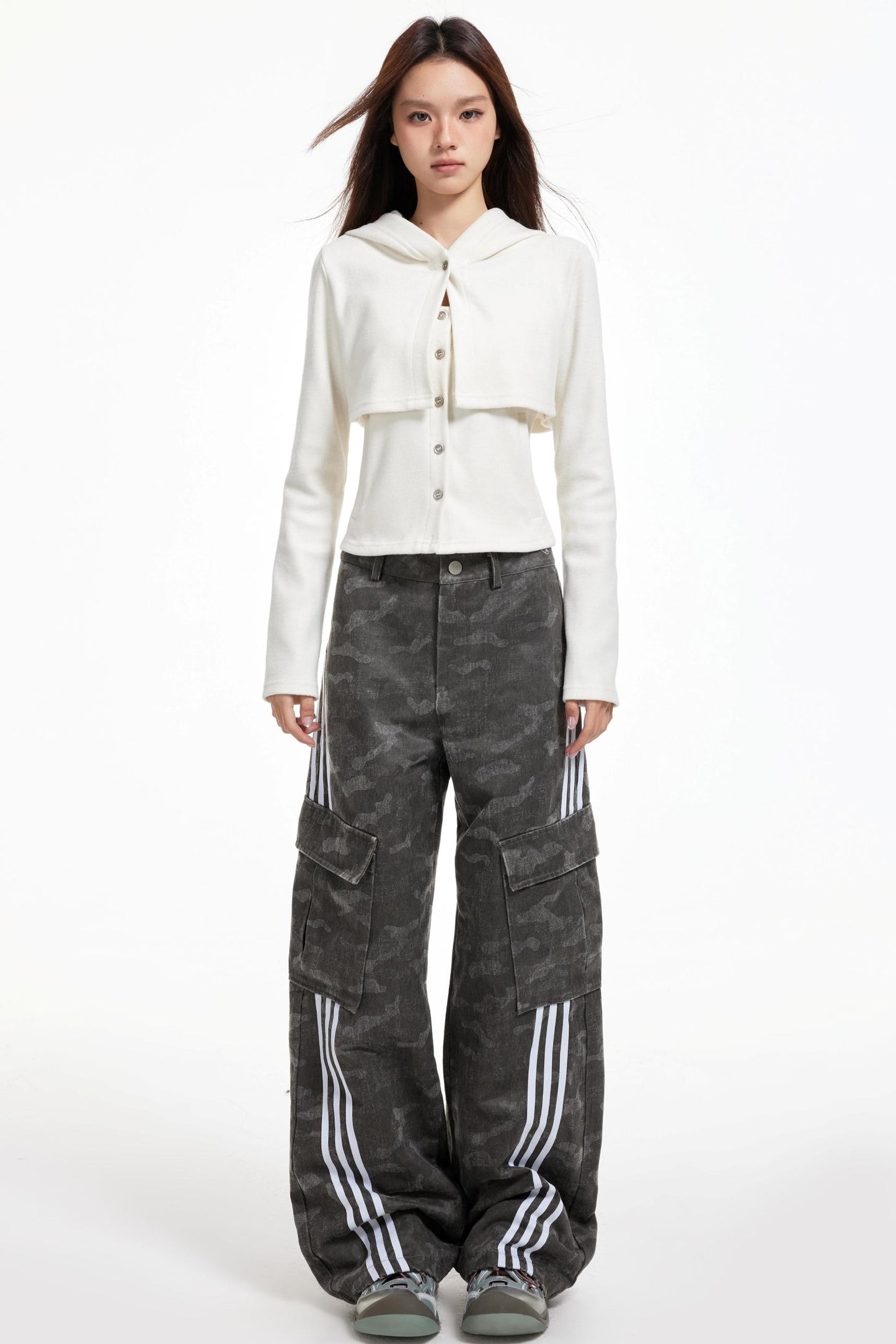 Rabbit Ears Hooded Smock Jacket Set-Up