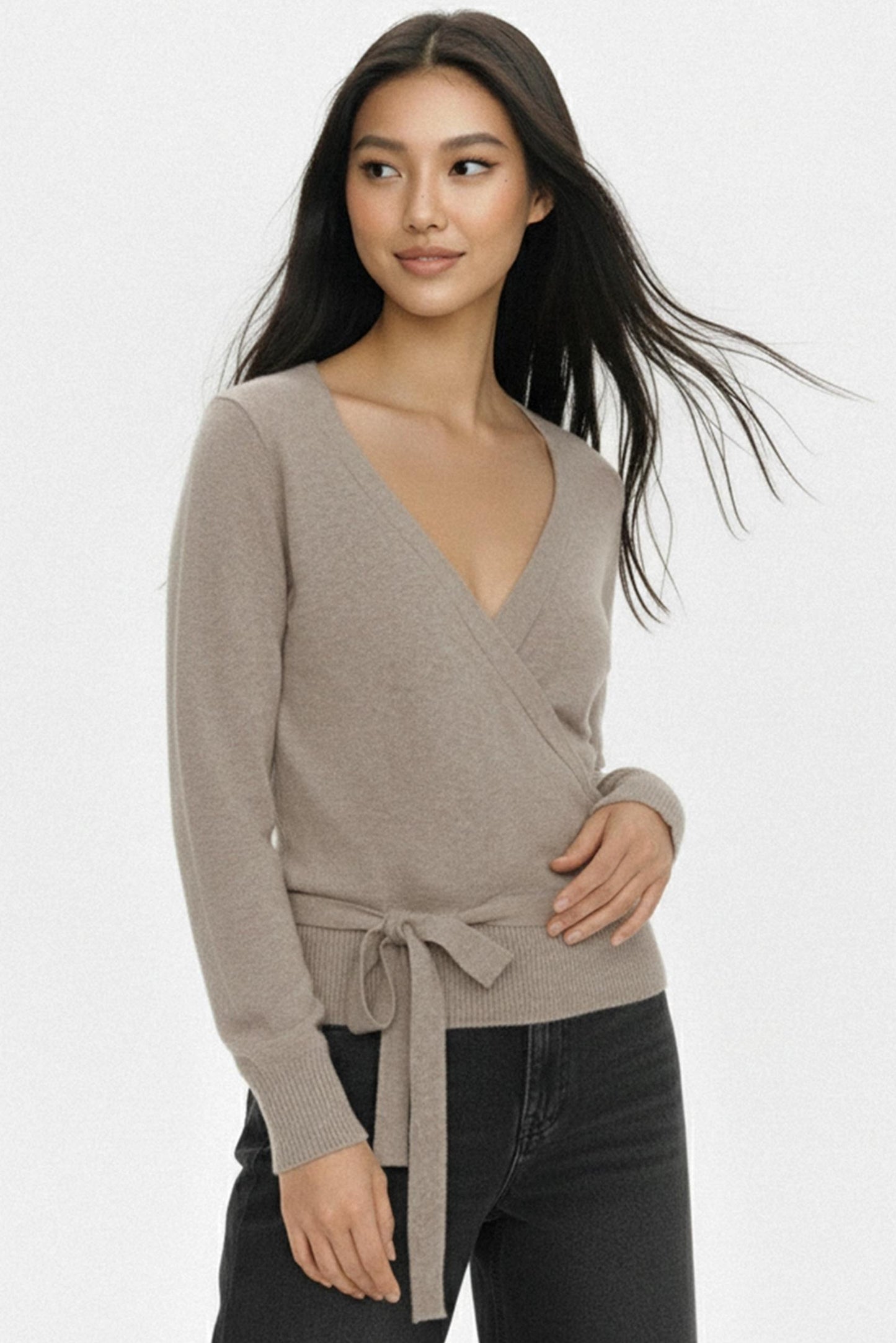 Retro Knit V-Neck Sweater