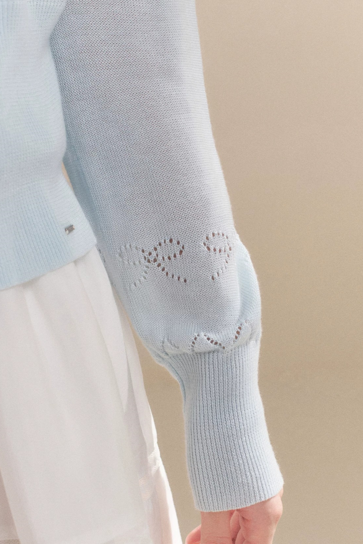 Lyocell Hollow Wave Cardigan