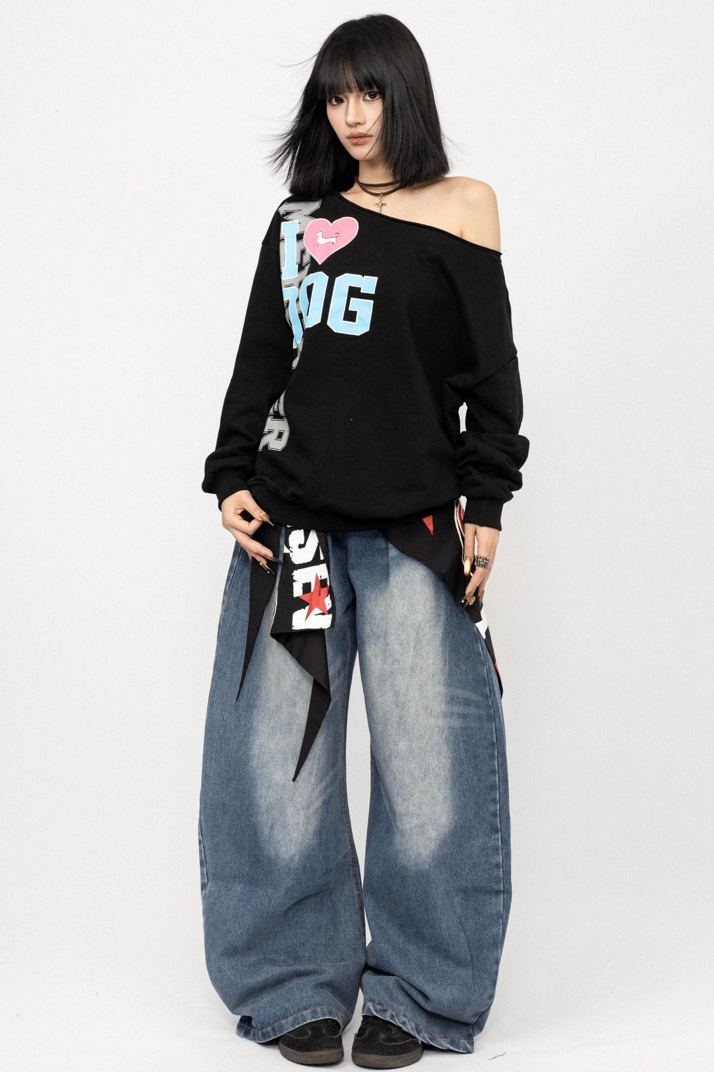 American Retro Denim Pants