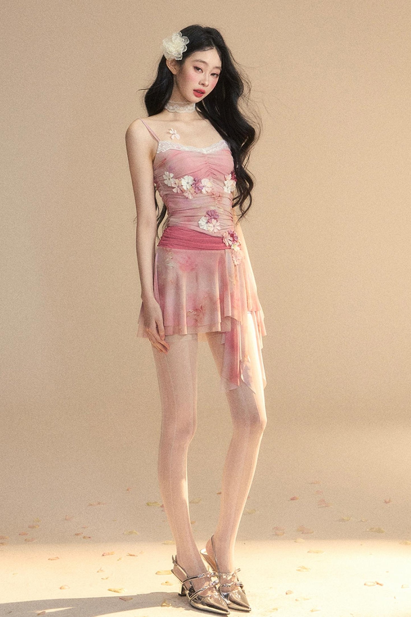 Lace Strap Skirt Set-Up