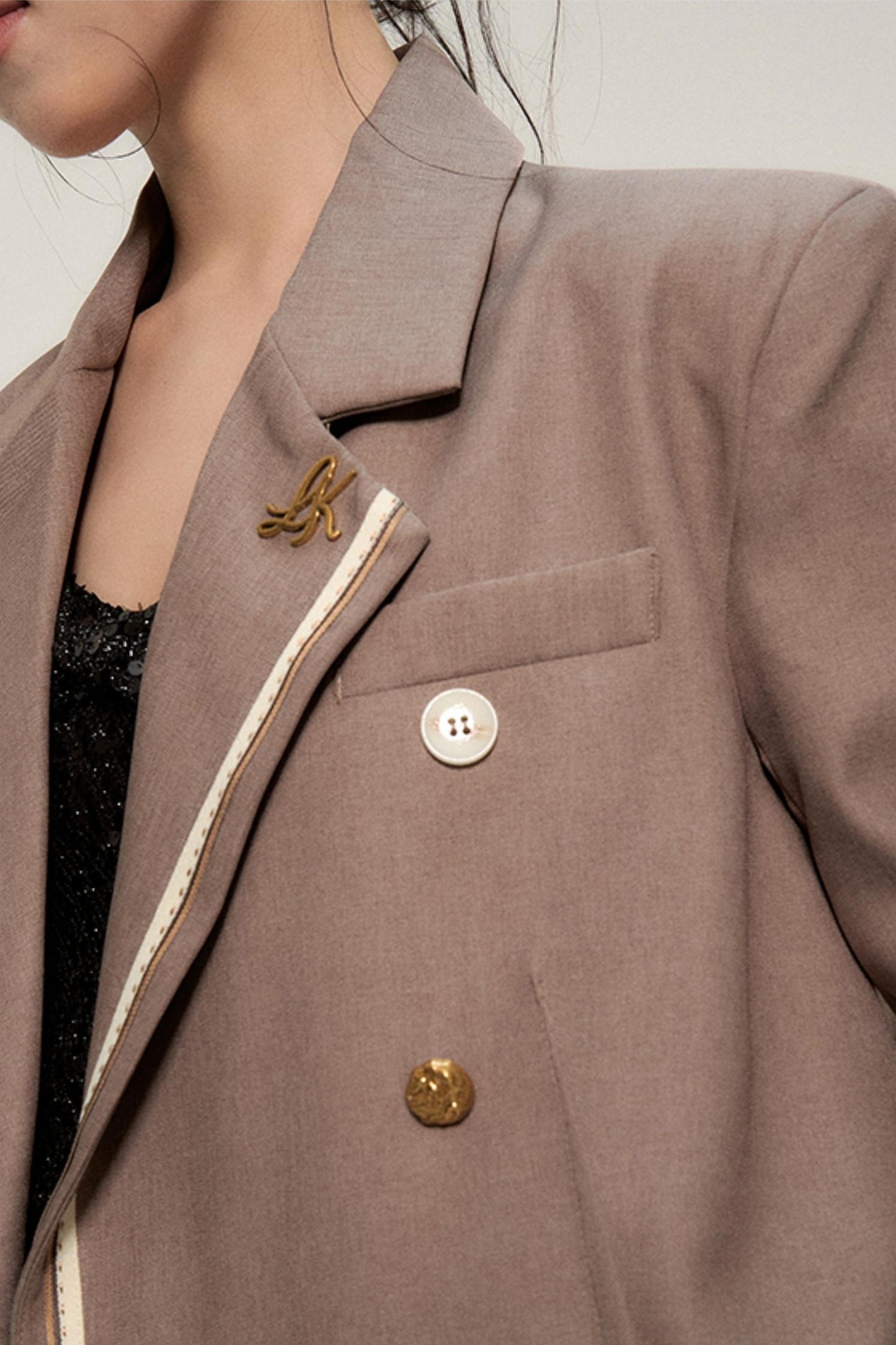 Shanghai Luxe Brown Blazer