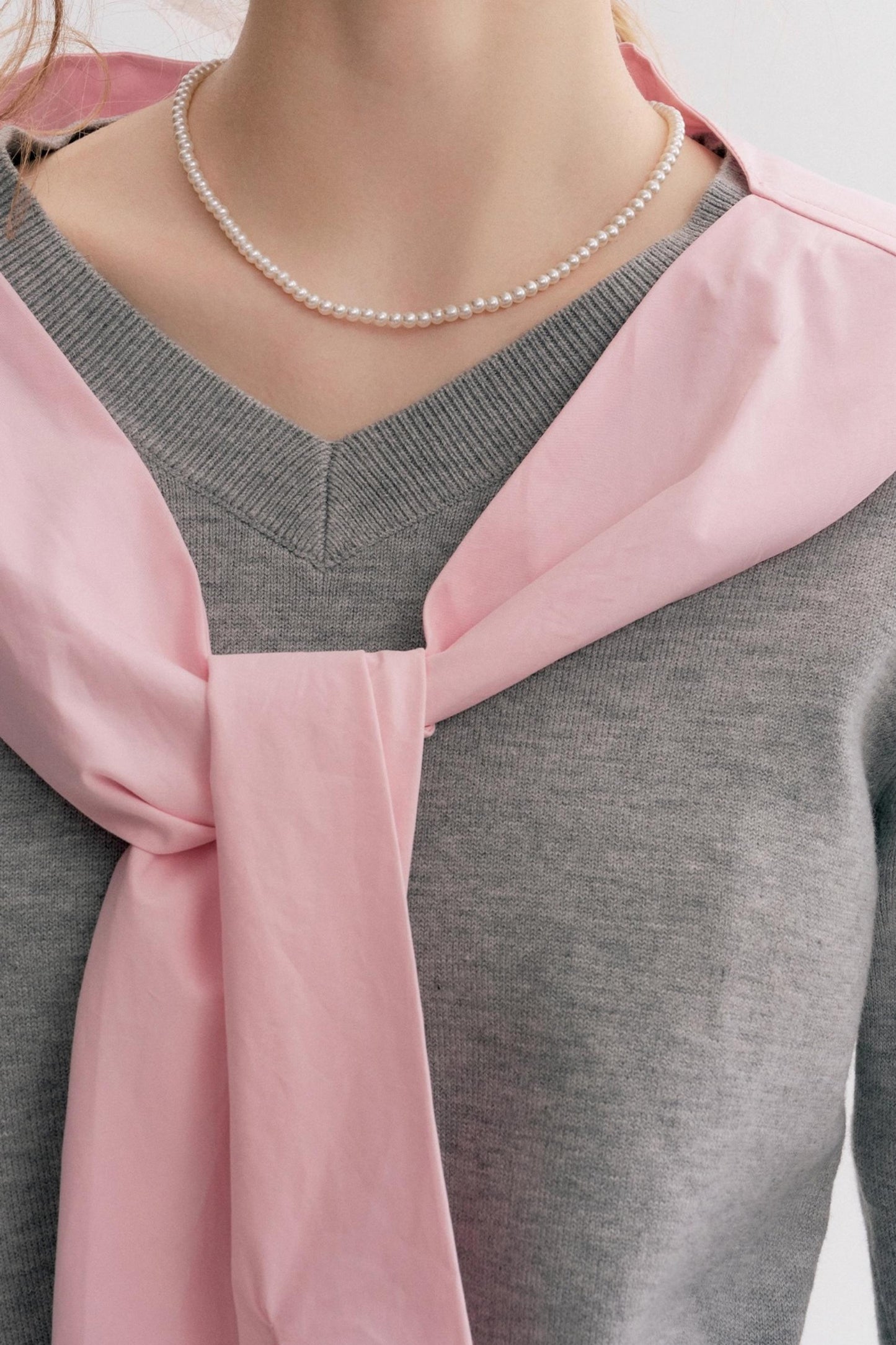 V-Neck Loose Two-Piece Set