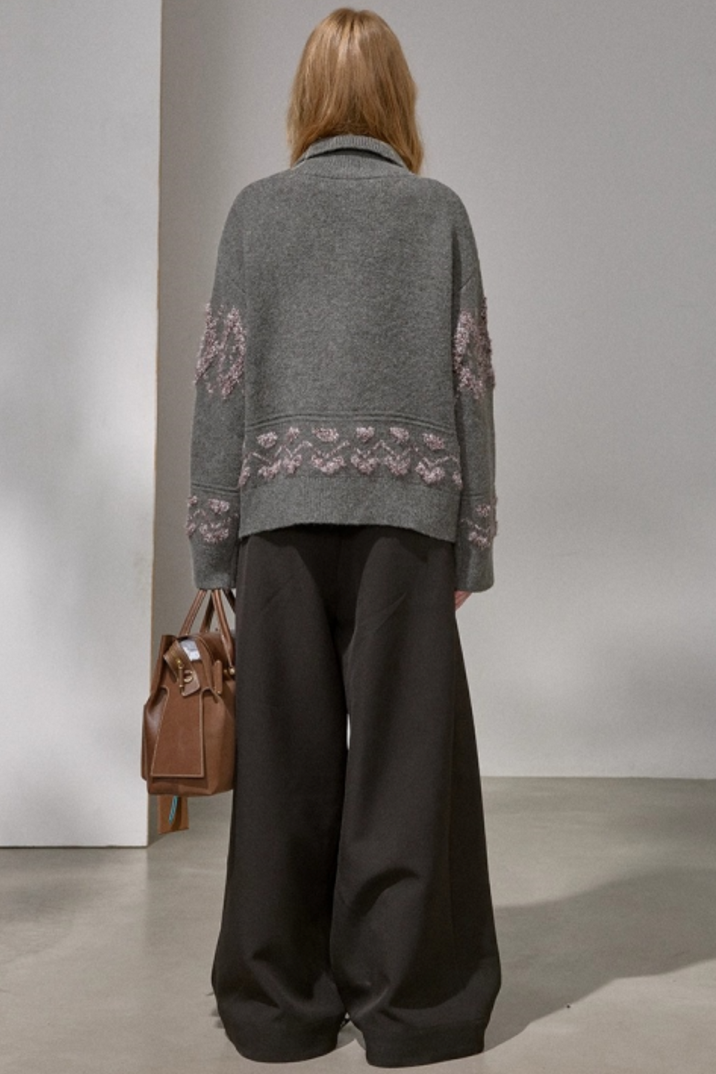 Diamond Pattern Knitted Cardigan