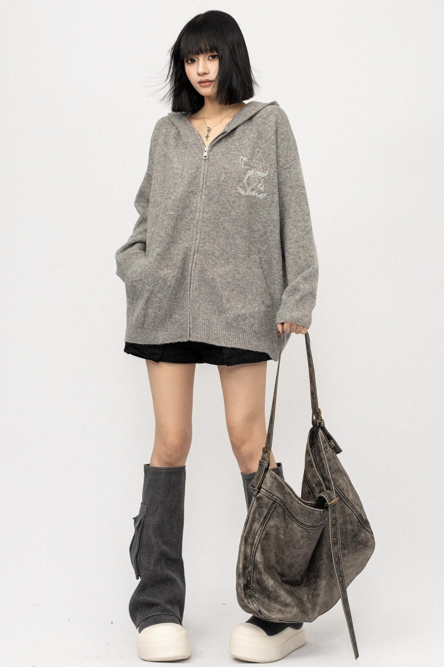 Autumn Hooded Baggy Top