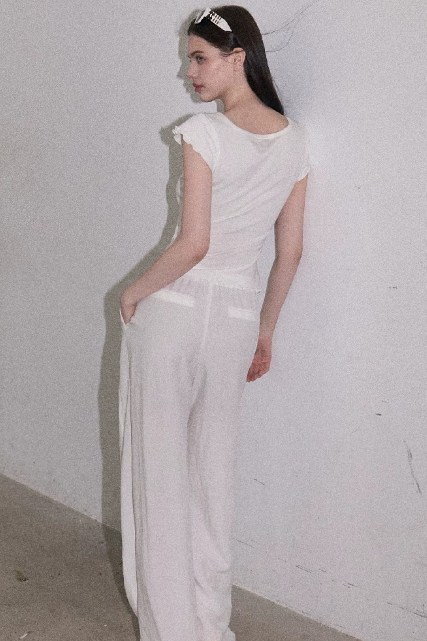 Lyocell Wool Embroidered Top