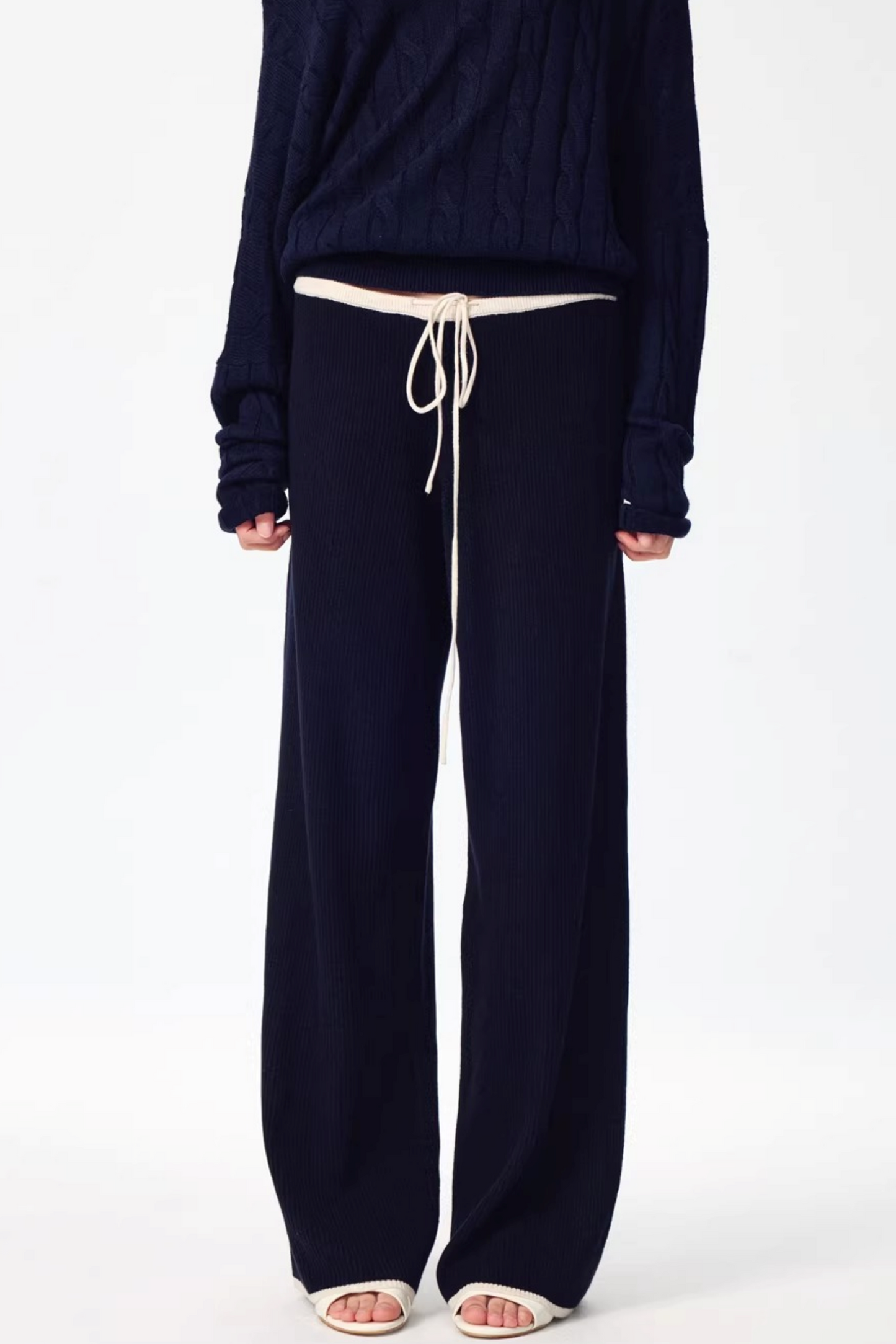 Woll-Off-Shoulder-Strick-Set