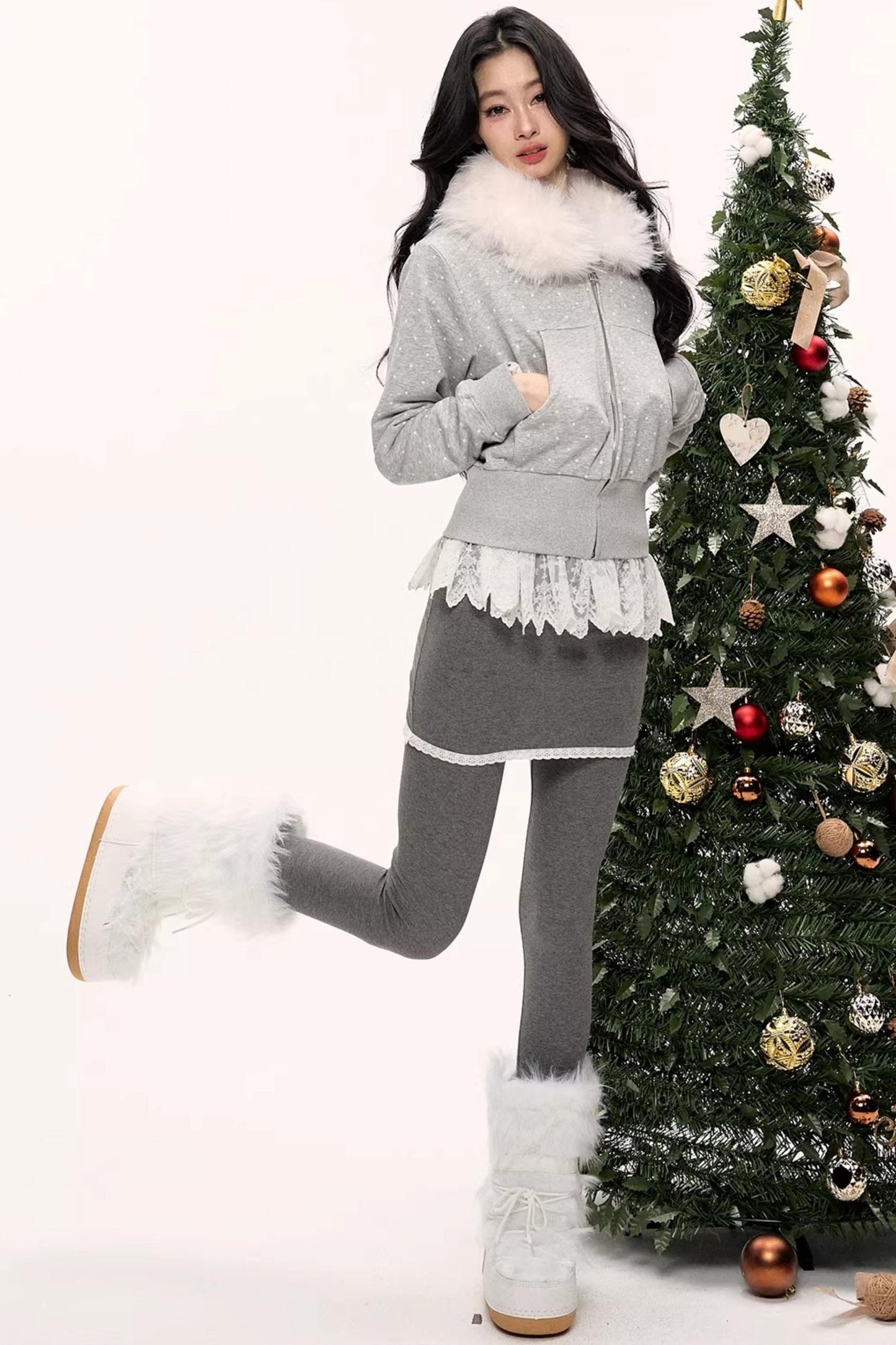 Winter Polka Dot Pants