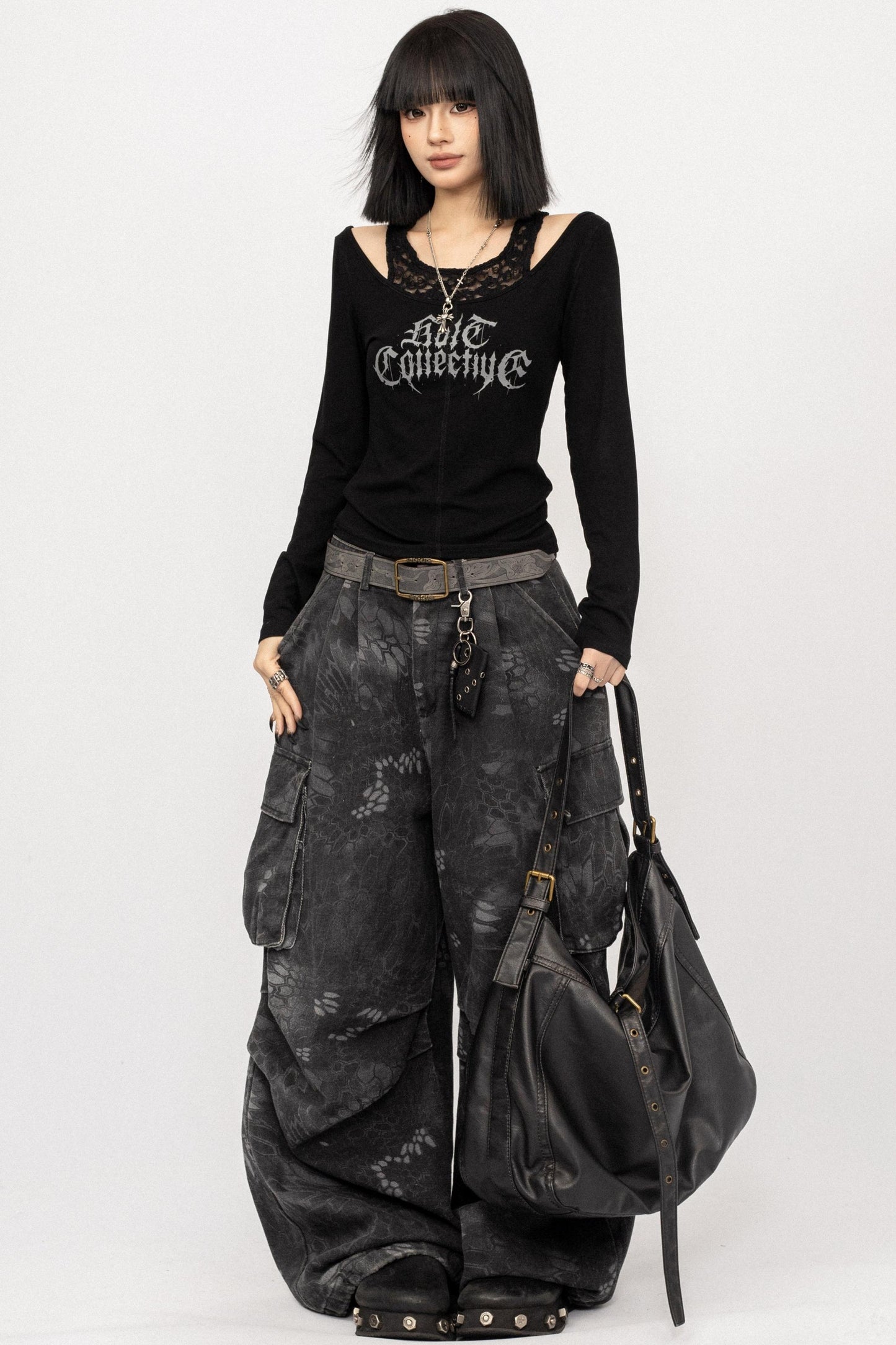 Retro Lace Off-Shoulder Top