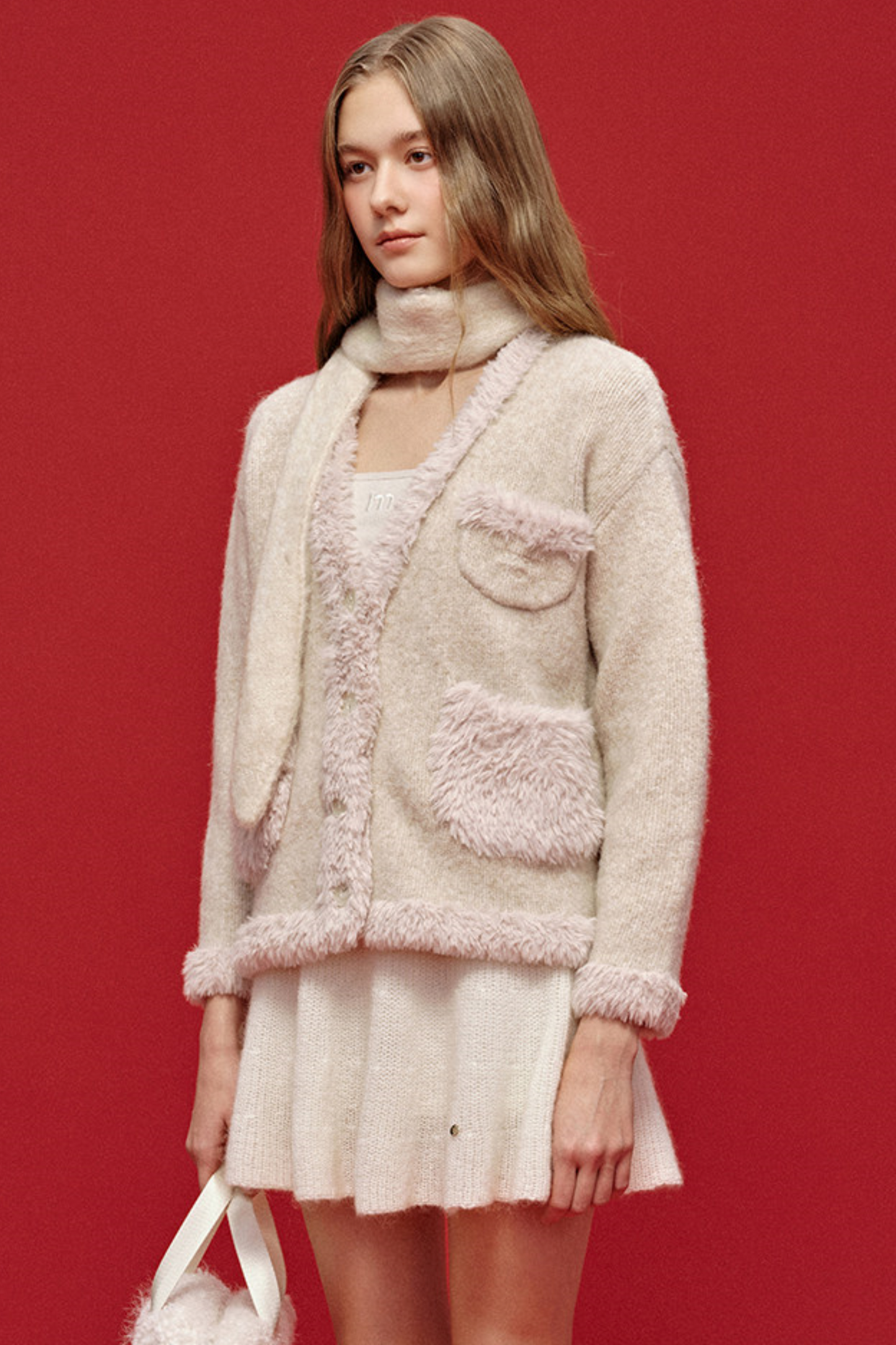 Two-Tone Wool Knit Hat