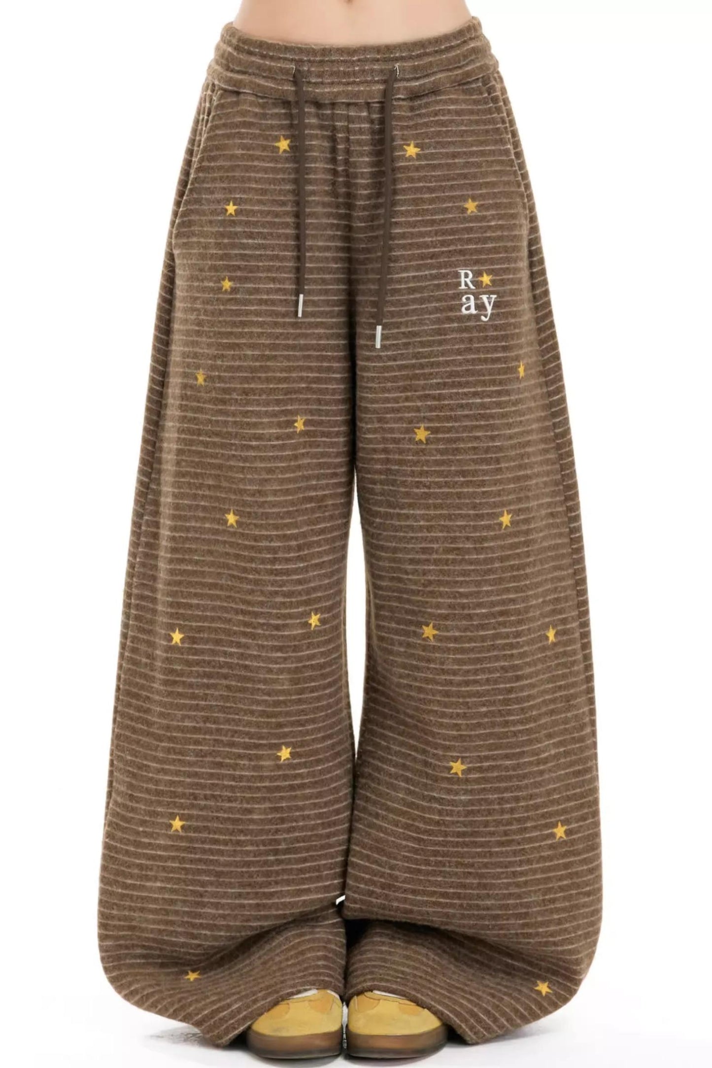 Retro Star Stripe Fleece Pants