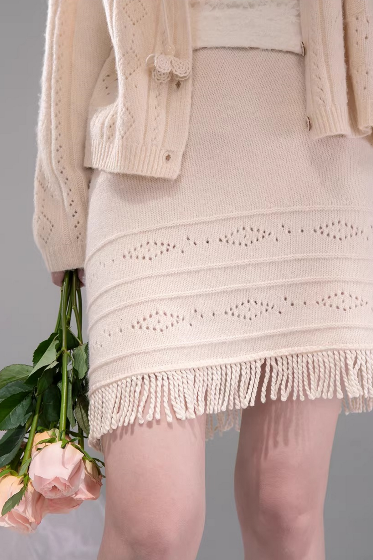 Artistic Nomadic Wool Knit Set