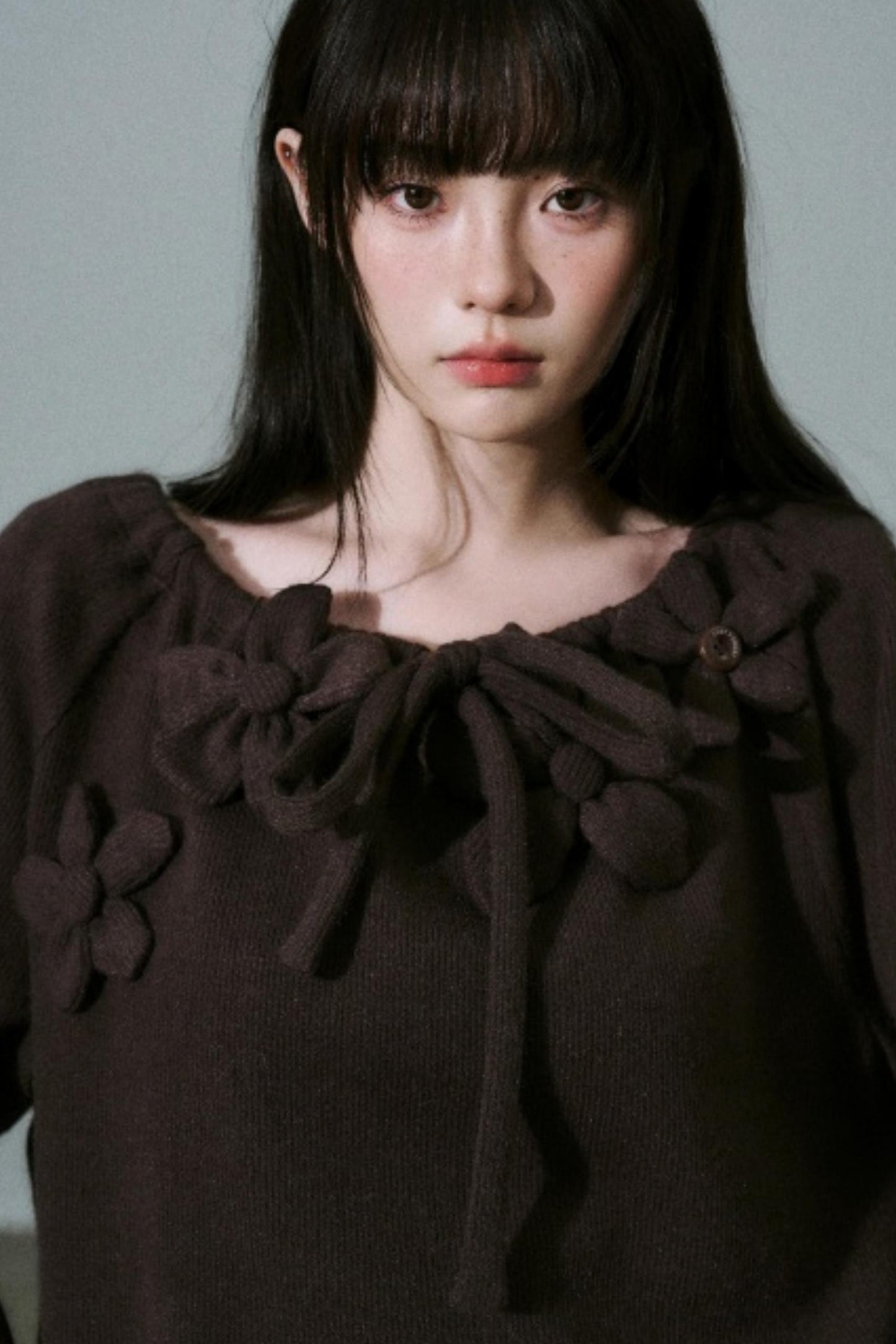 Handmade Floral Knit Sweatshirt