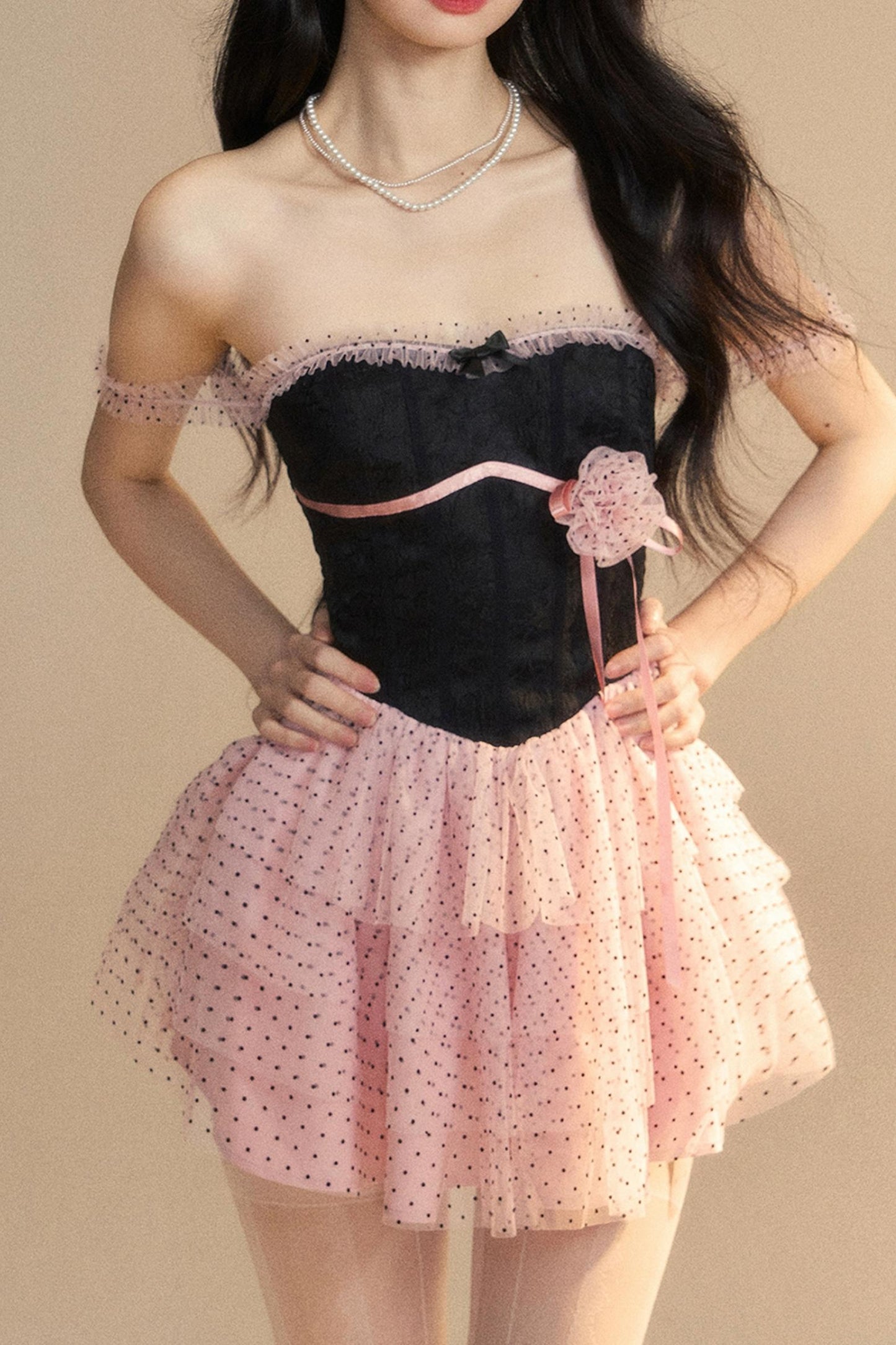 Slim Fit Cake Skirt Dress