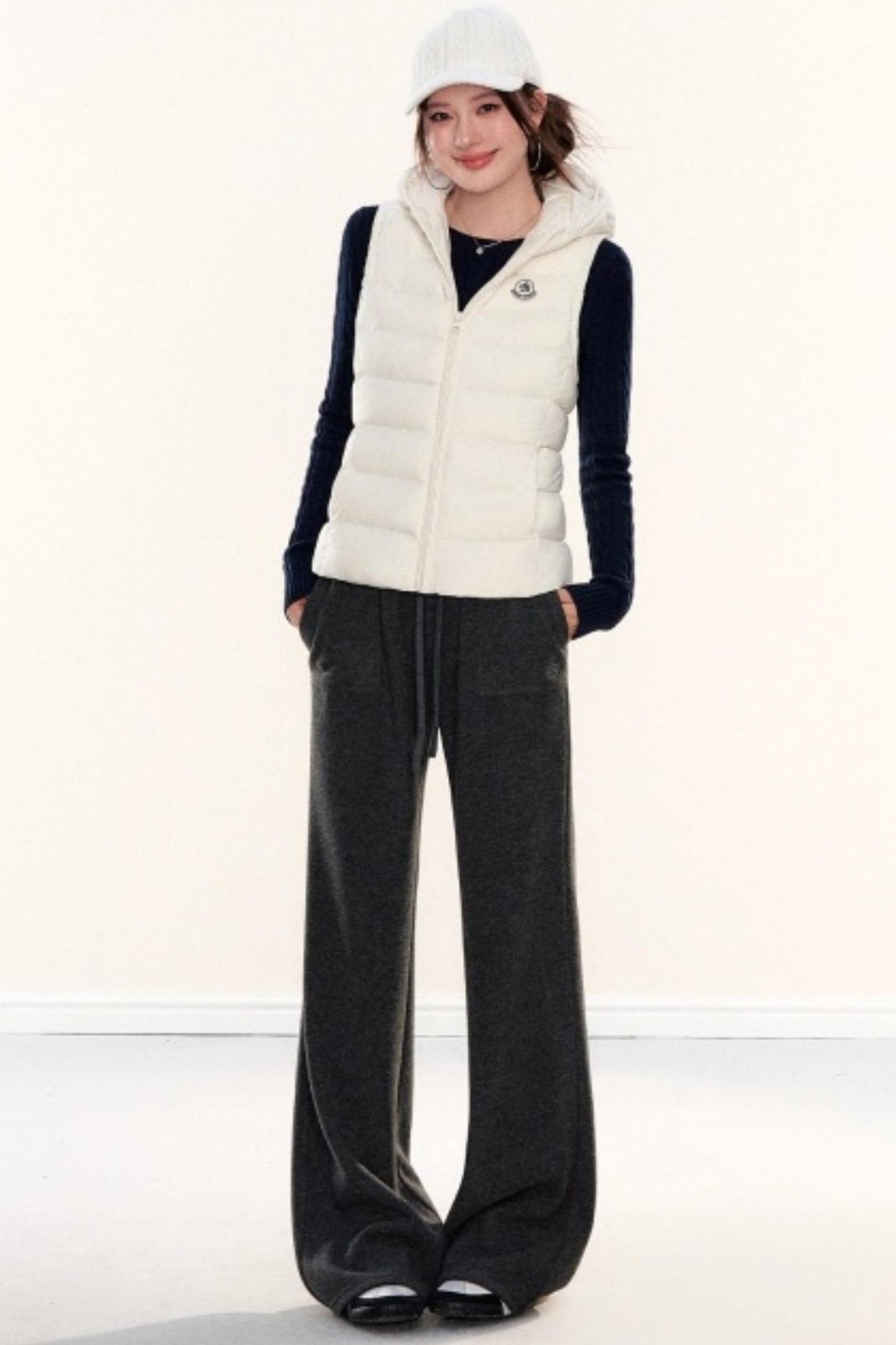 Cable Knit Retro Baseball Cap