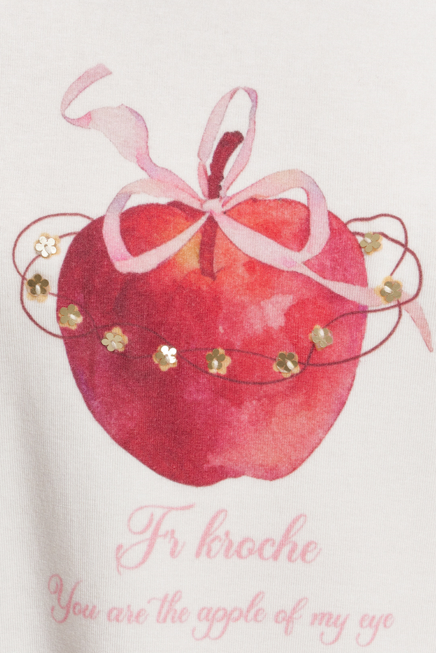 Hand-Painted Wool Flower Top