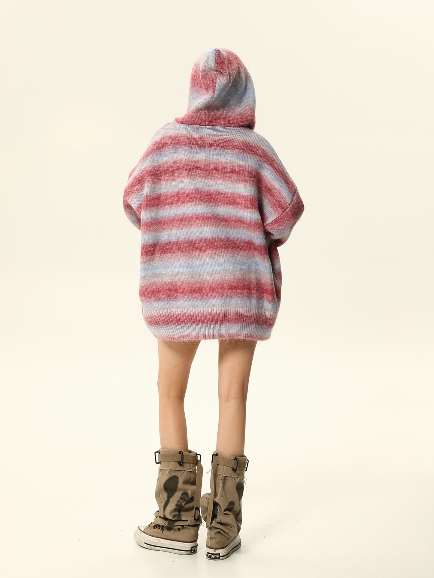 American retro striped sweater top