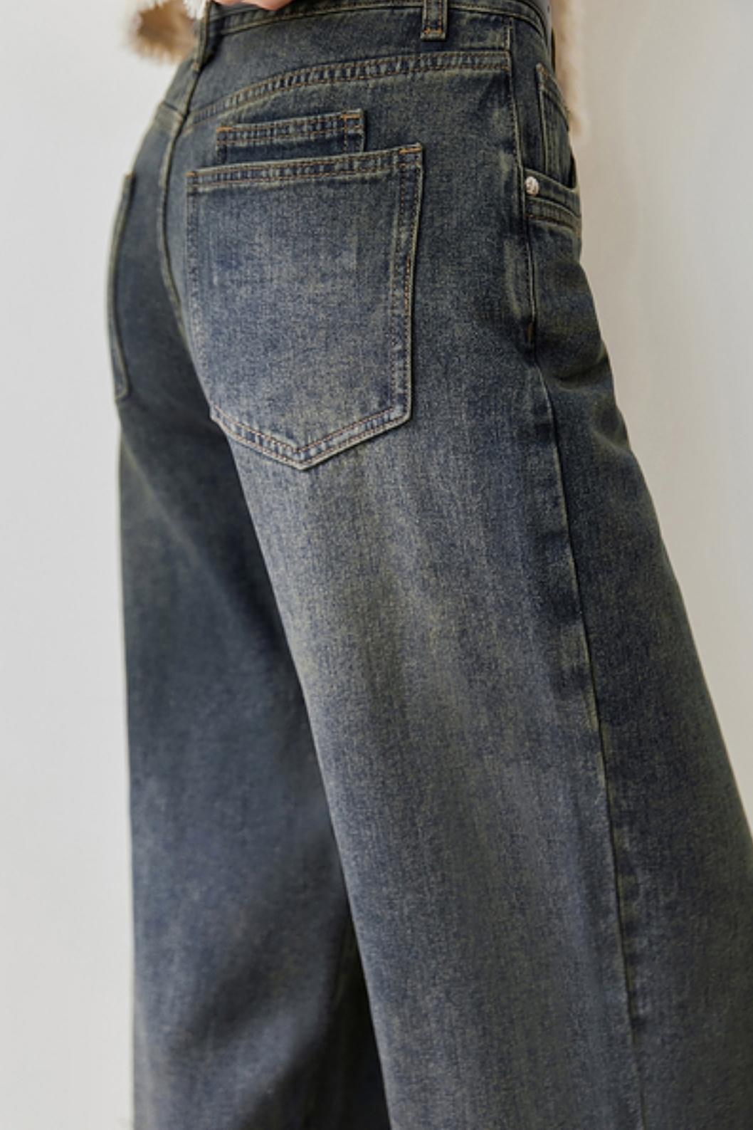 겨울 캐주얼 스트레이트 진