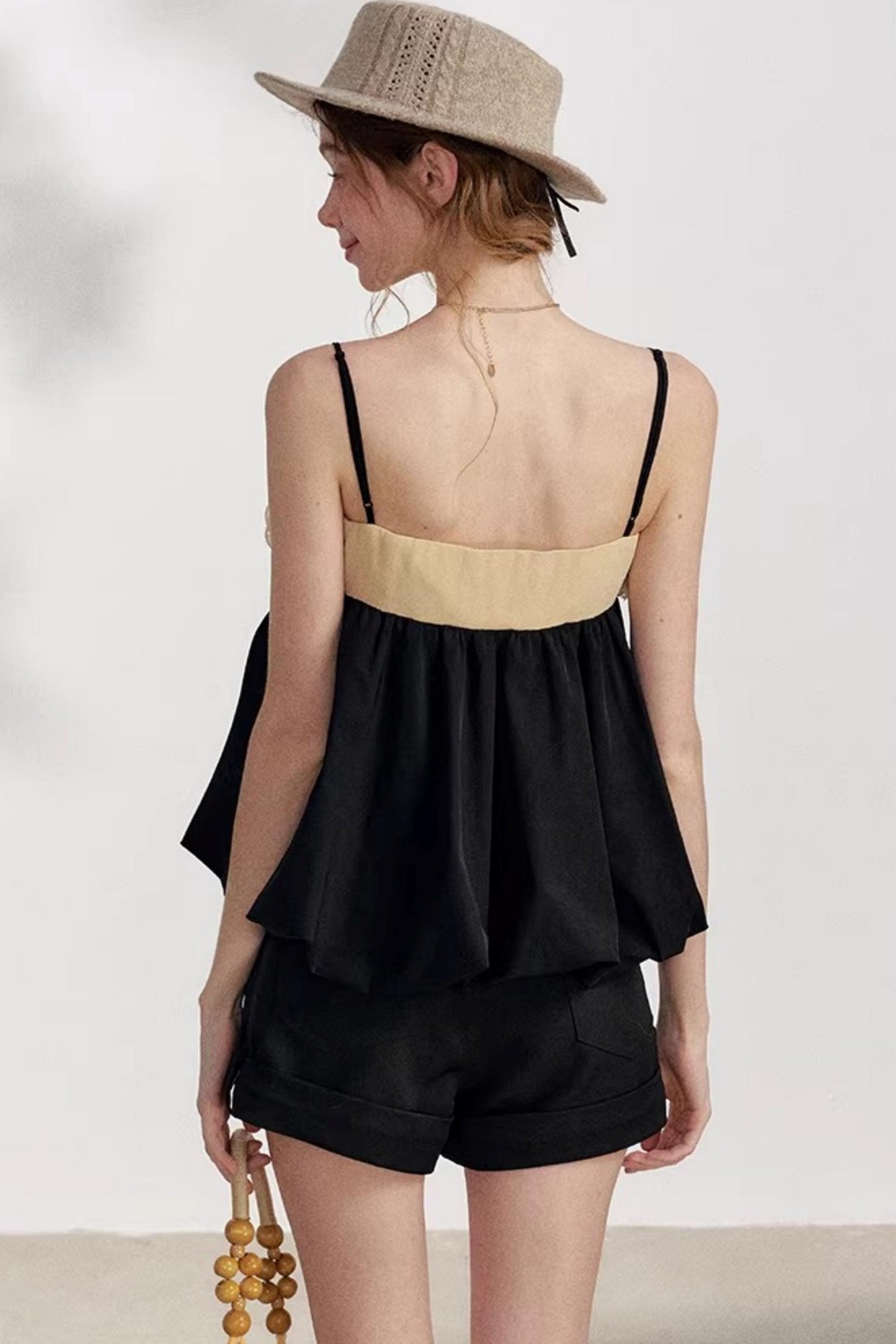 High-Waisted Black Shorts