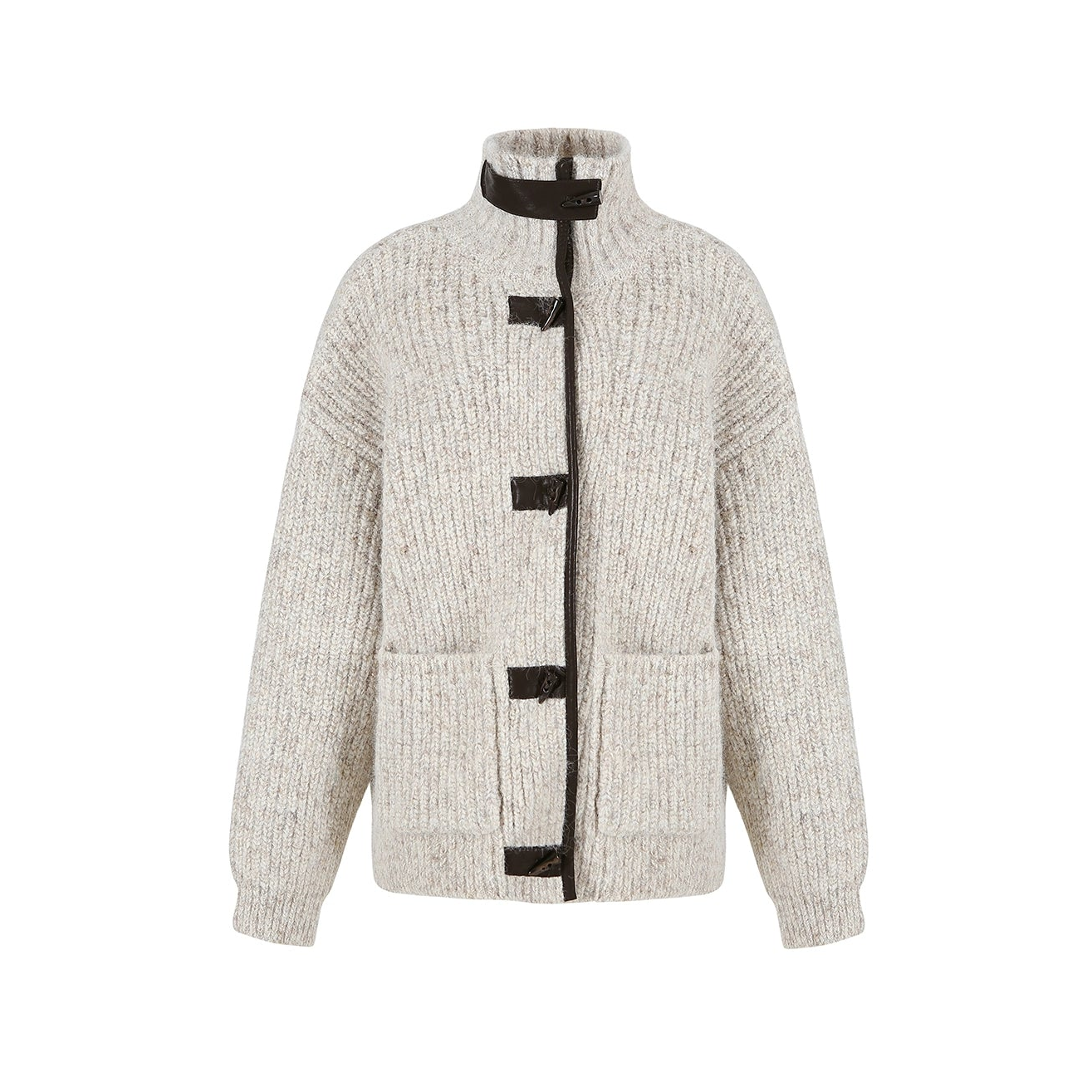 Variegated Wool Knit Jacket