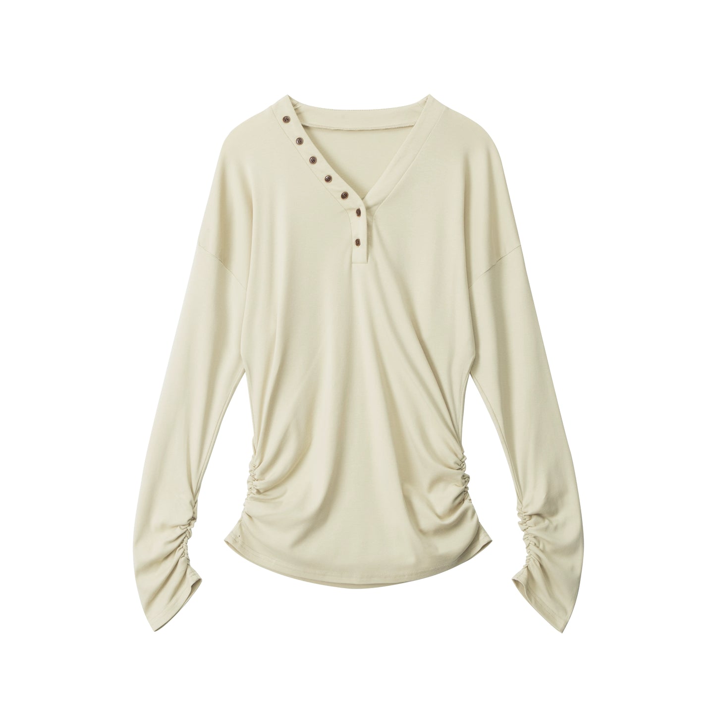 Lazy Style V-Neck Long Sleeve Top