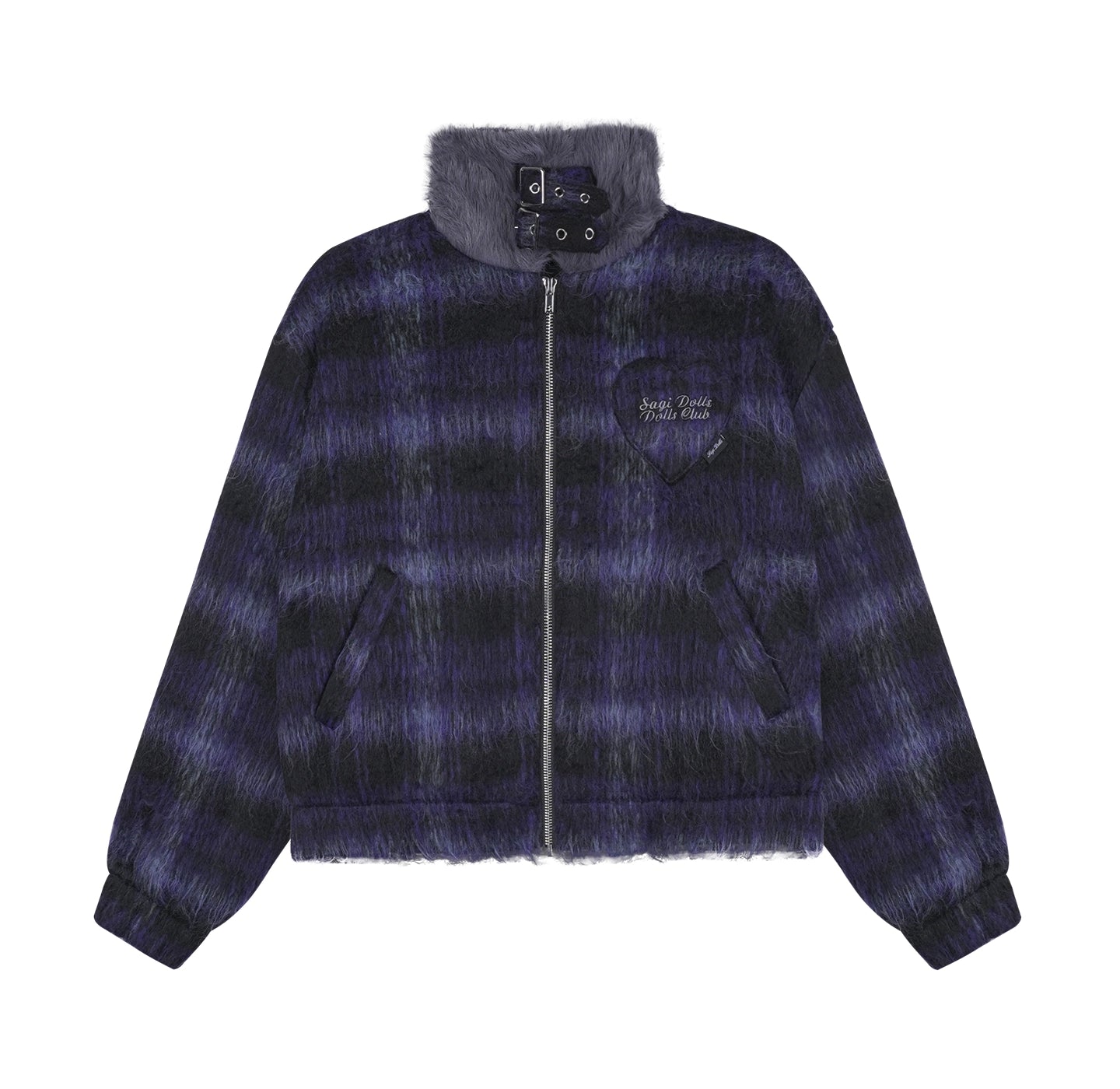 Plaid Woolen Winter Coat
