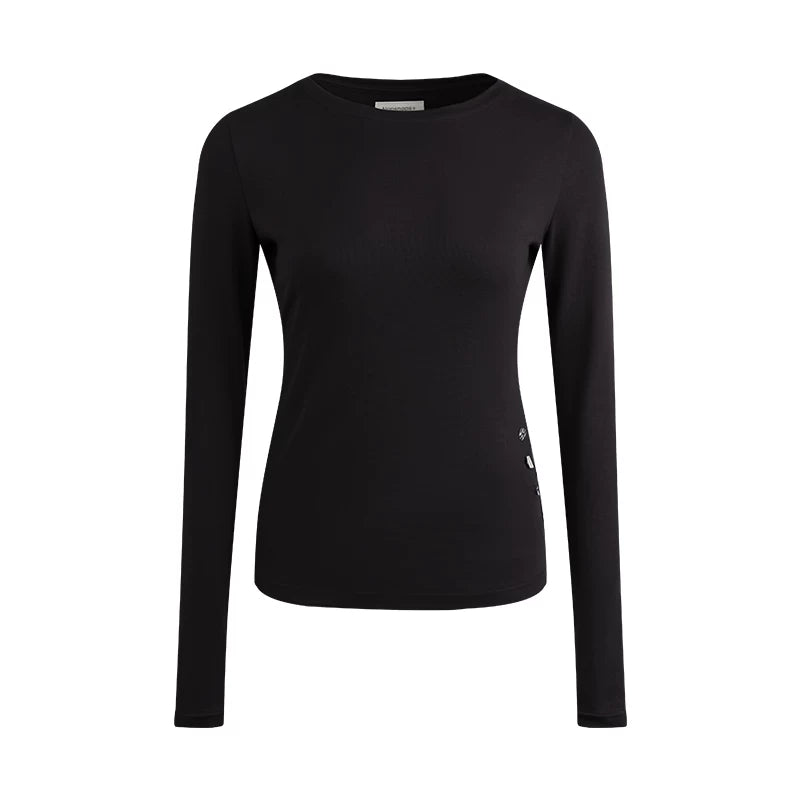 Decorative Button Layered Top