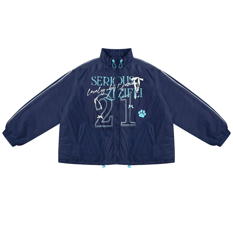 아메리칸 스포츠 스타일 면 재킷