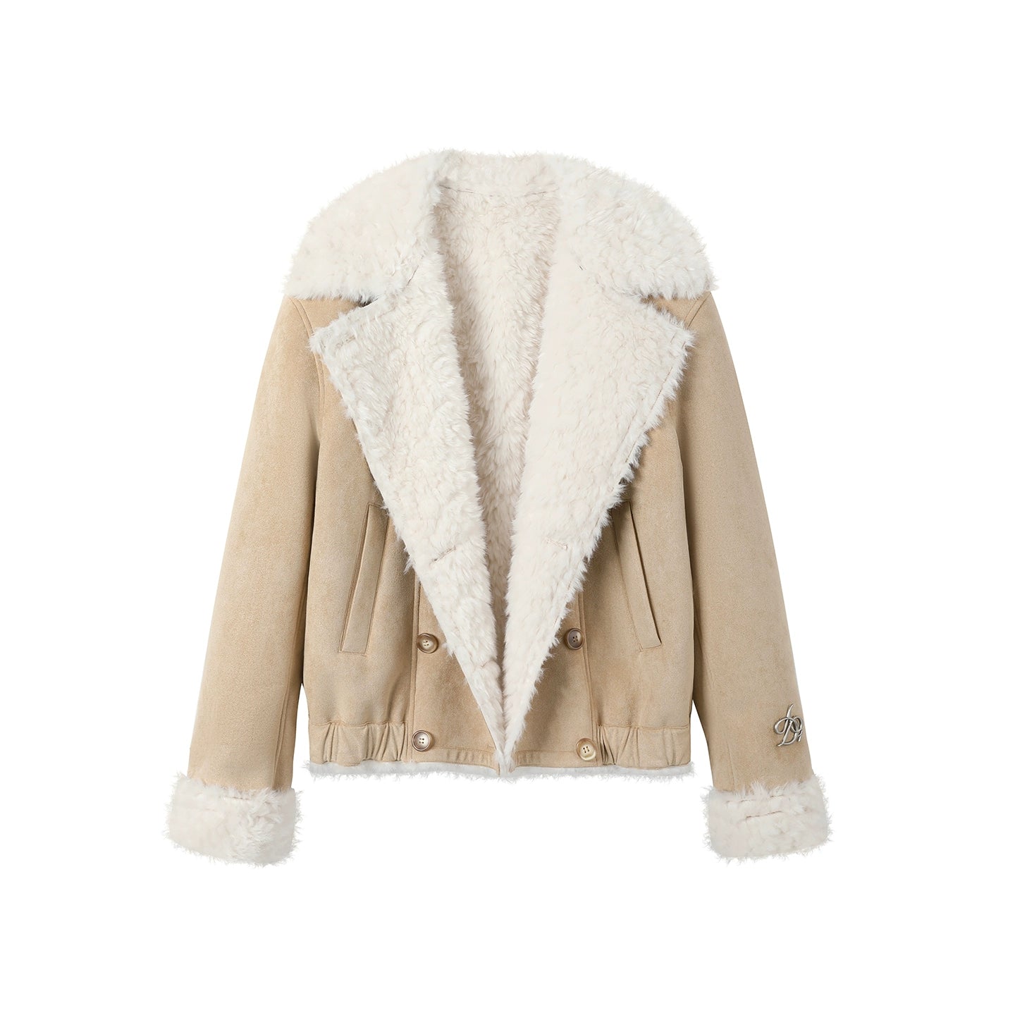 Double-Breasted Fur Coat