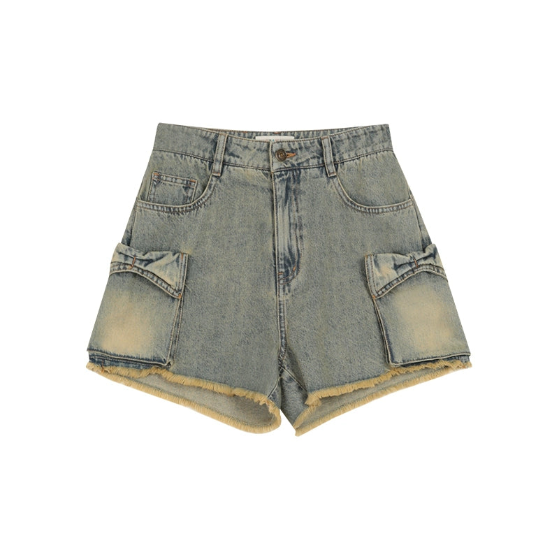 Pocket Raw Trim Babes A-Line Pants