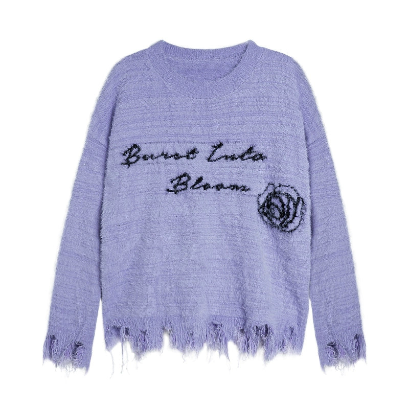 느슨한 얇은 스웨터