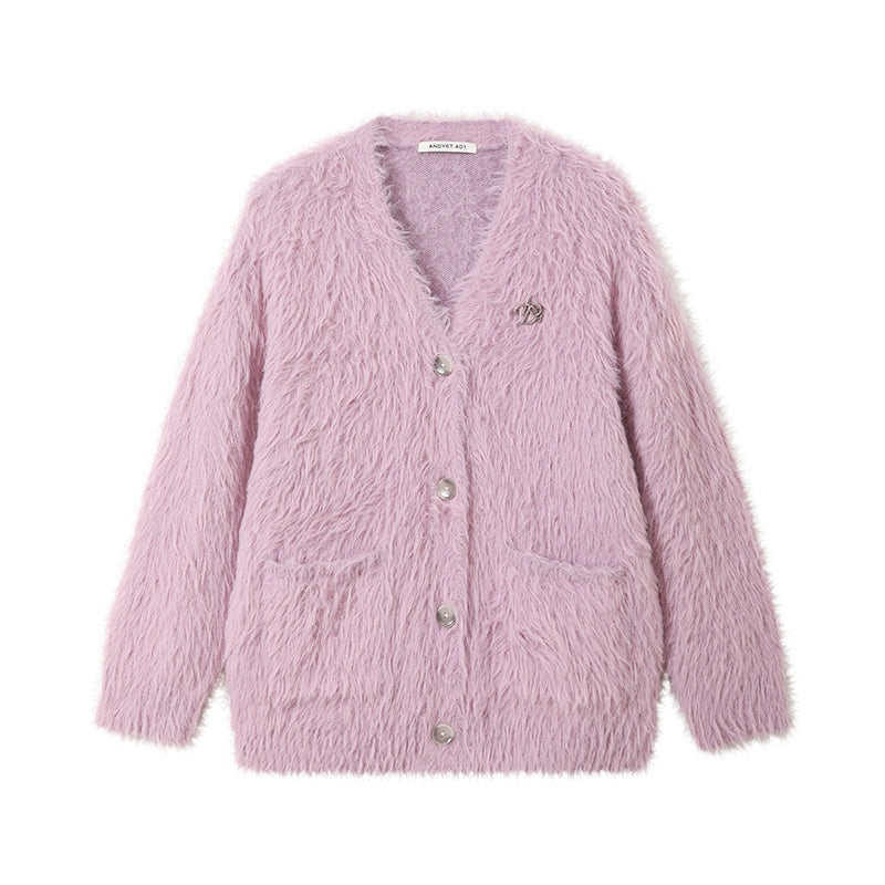 Textured Relaxed Knit Jacket