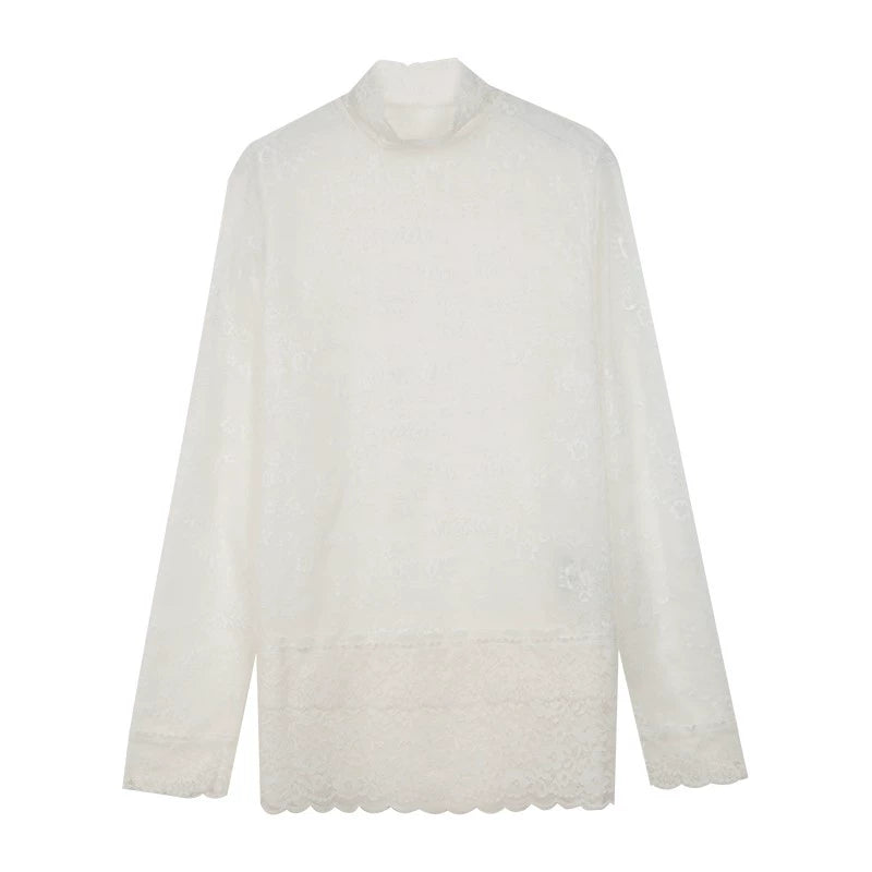 Spring Lace Sheer Top