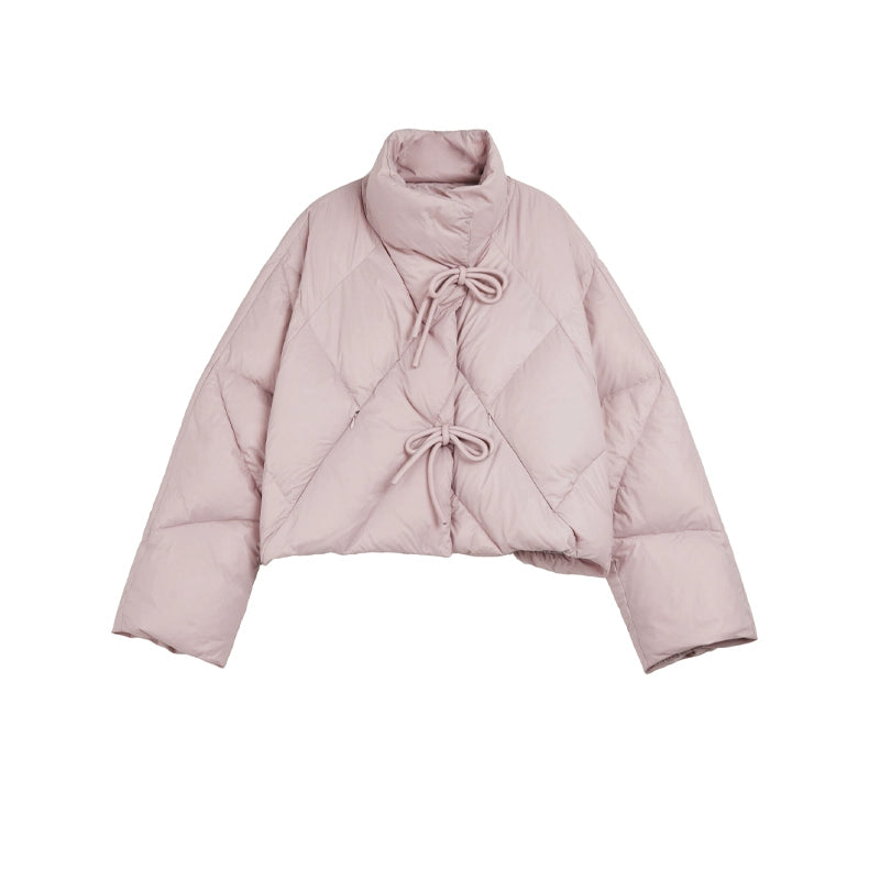 Doudoune courte à col montant