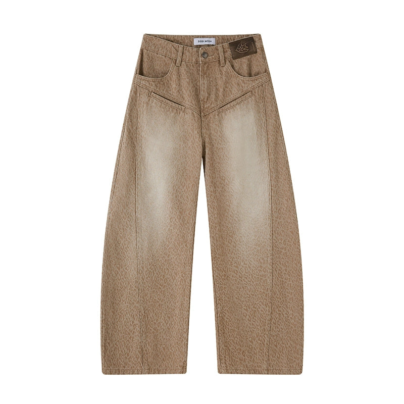 Leopard Split Wide Leg Pants